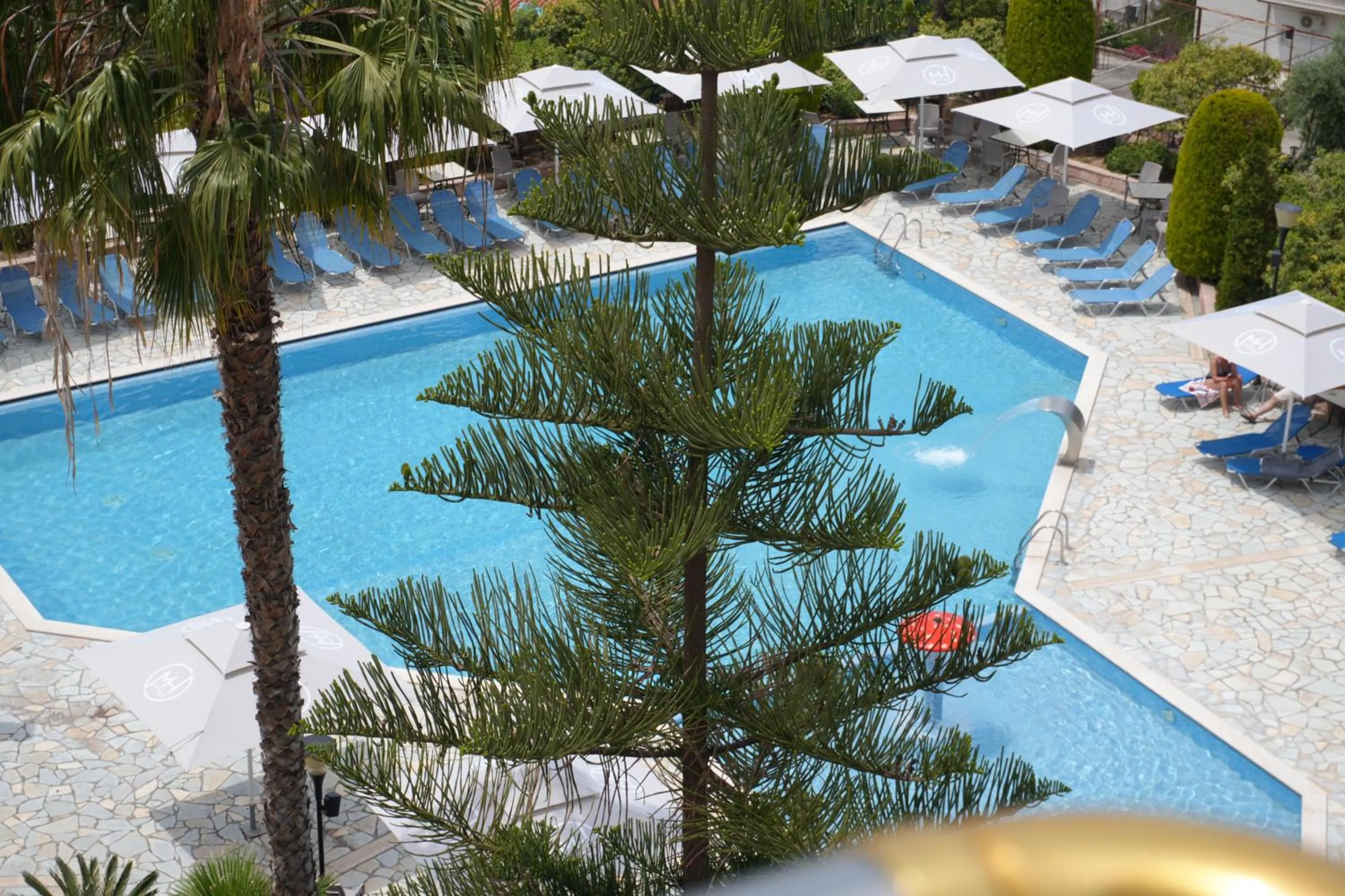 Pool view in Hotel Mediterrane