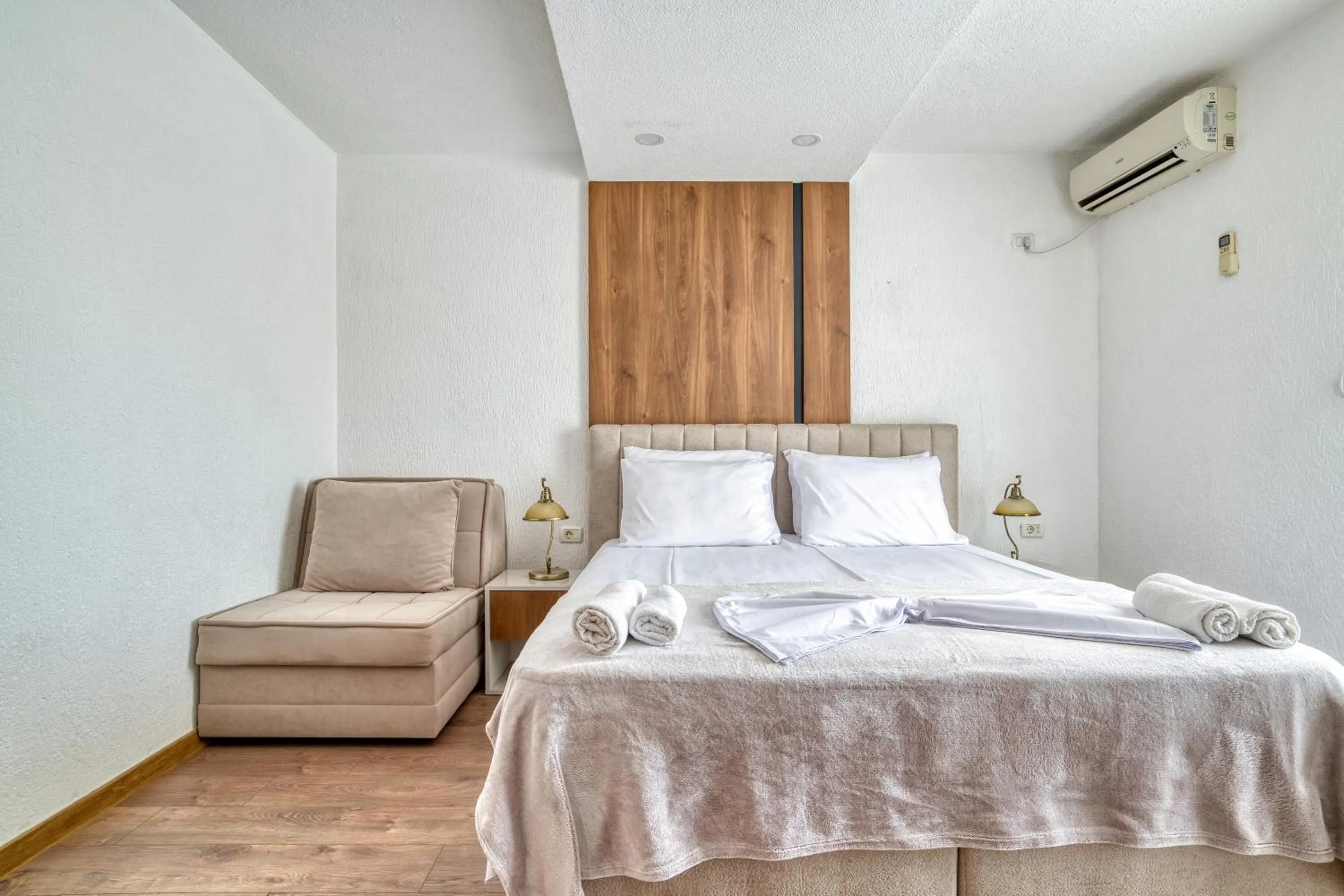 Bed in Aqua Lounge Aparthotel Ulcinj