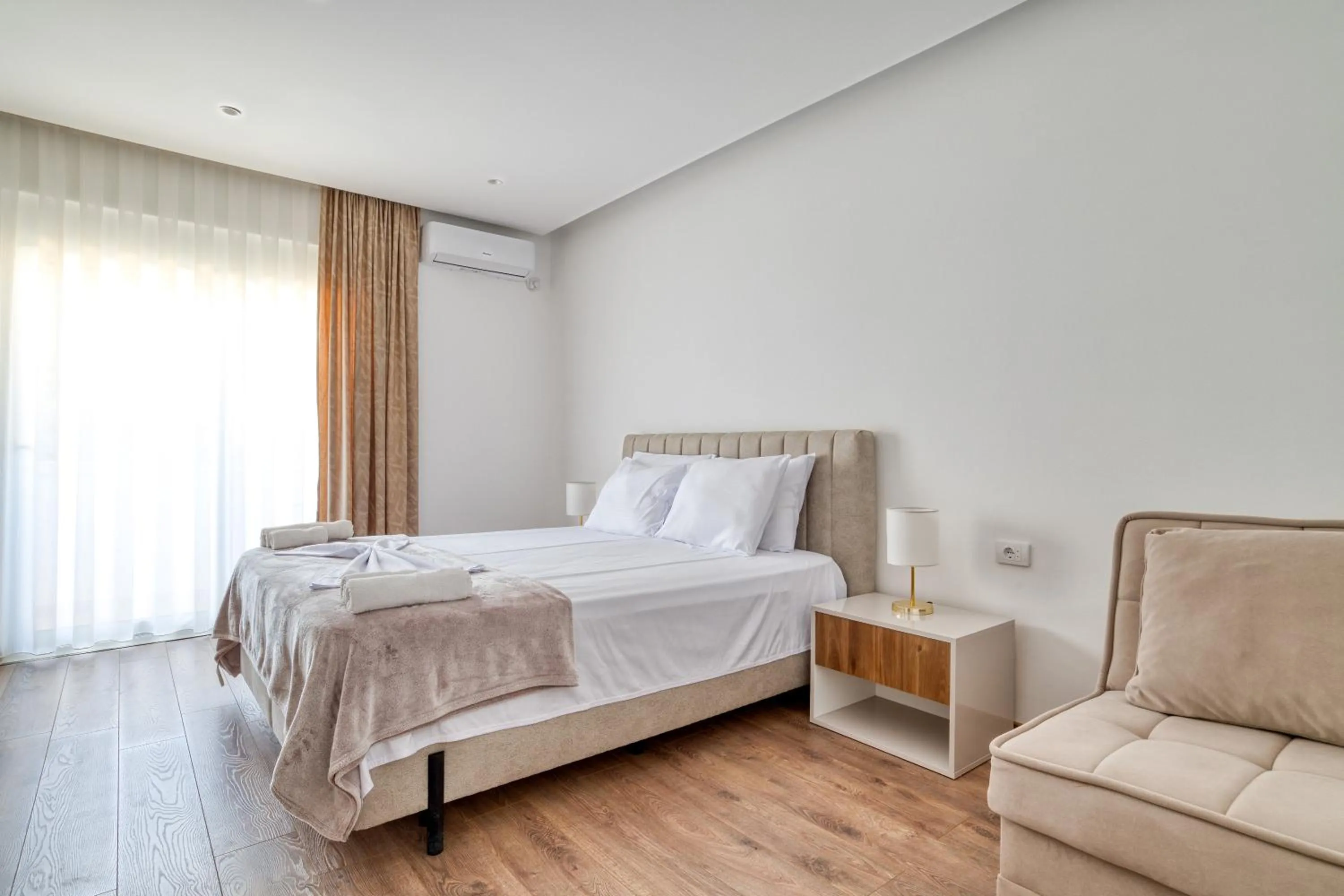 Bed in Aqua Lounge Aparthotel Ulcinj