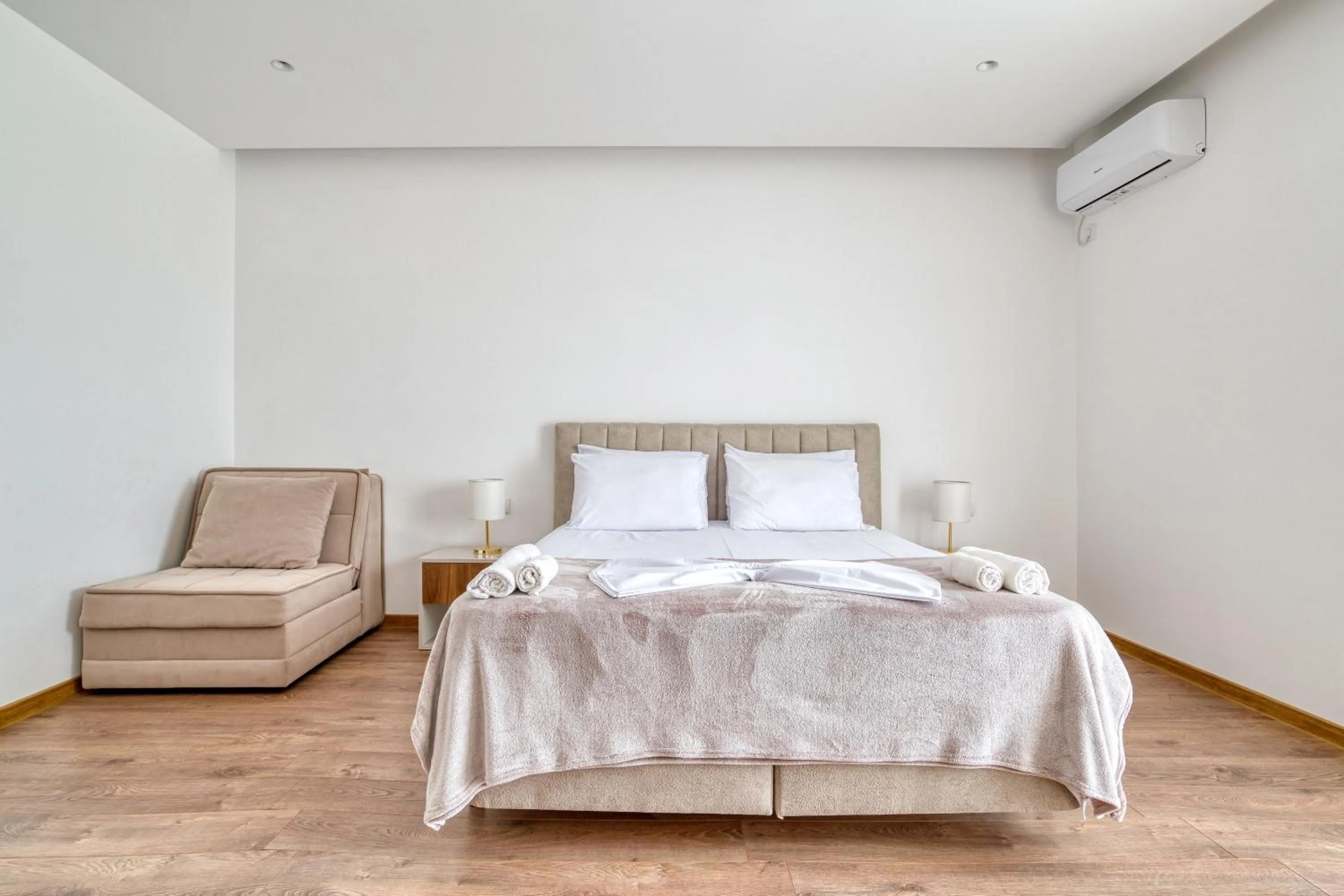 Bed in Aqua Lounge Aparthotel Ulcinj