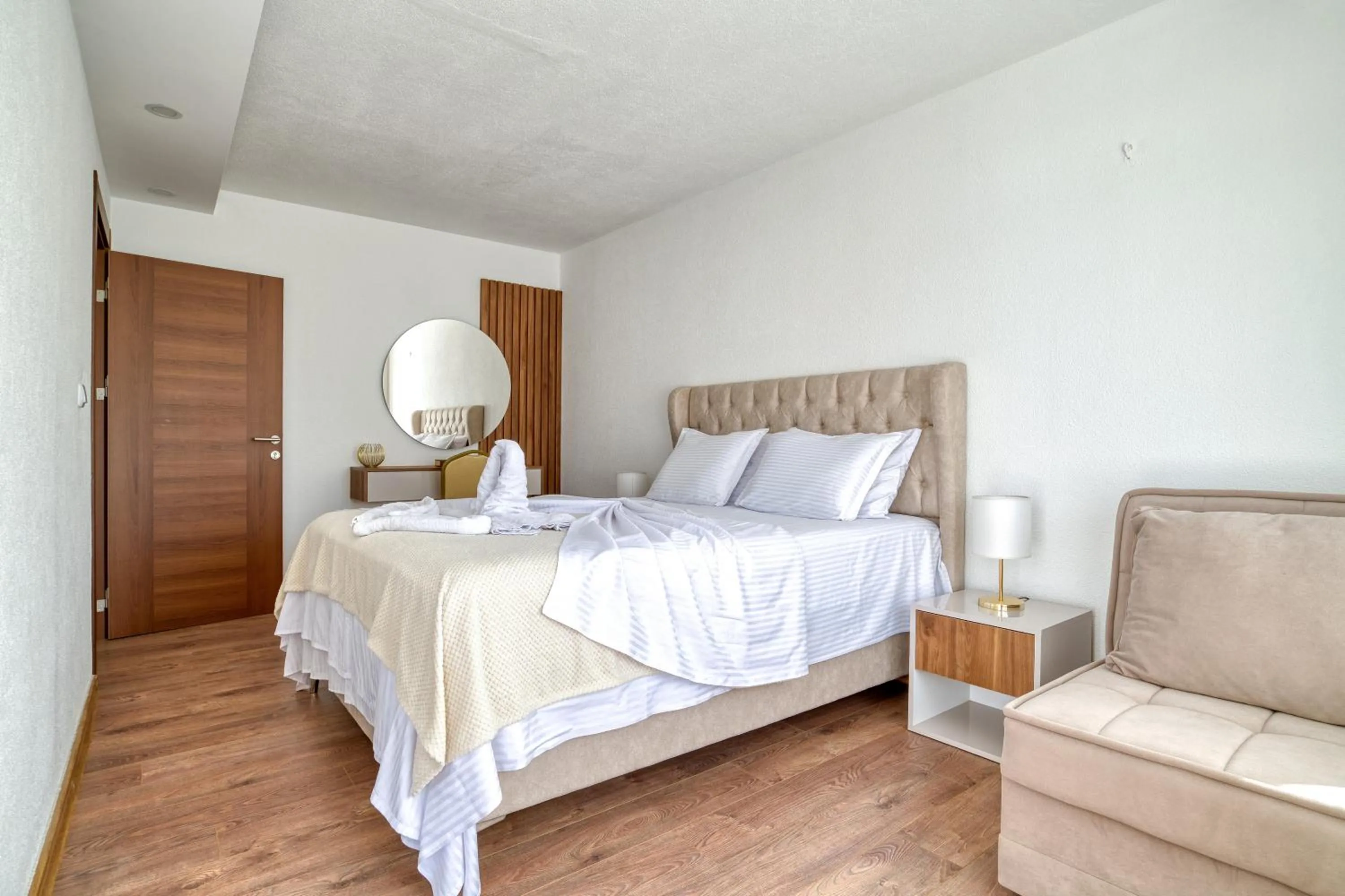 Bed in Aqua Lounge Aparthotel Ulcinj