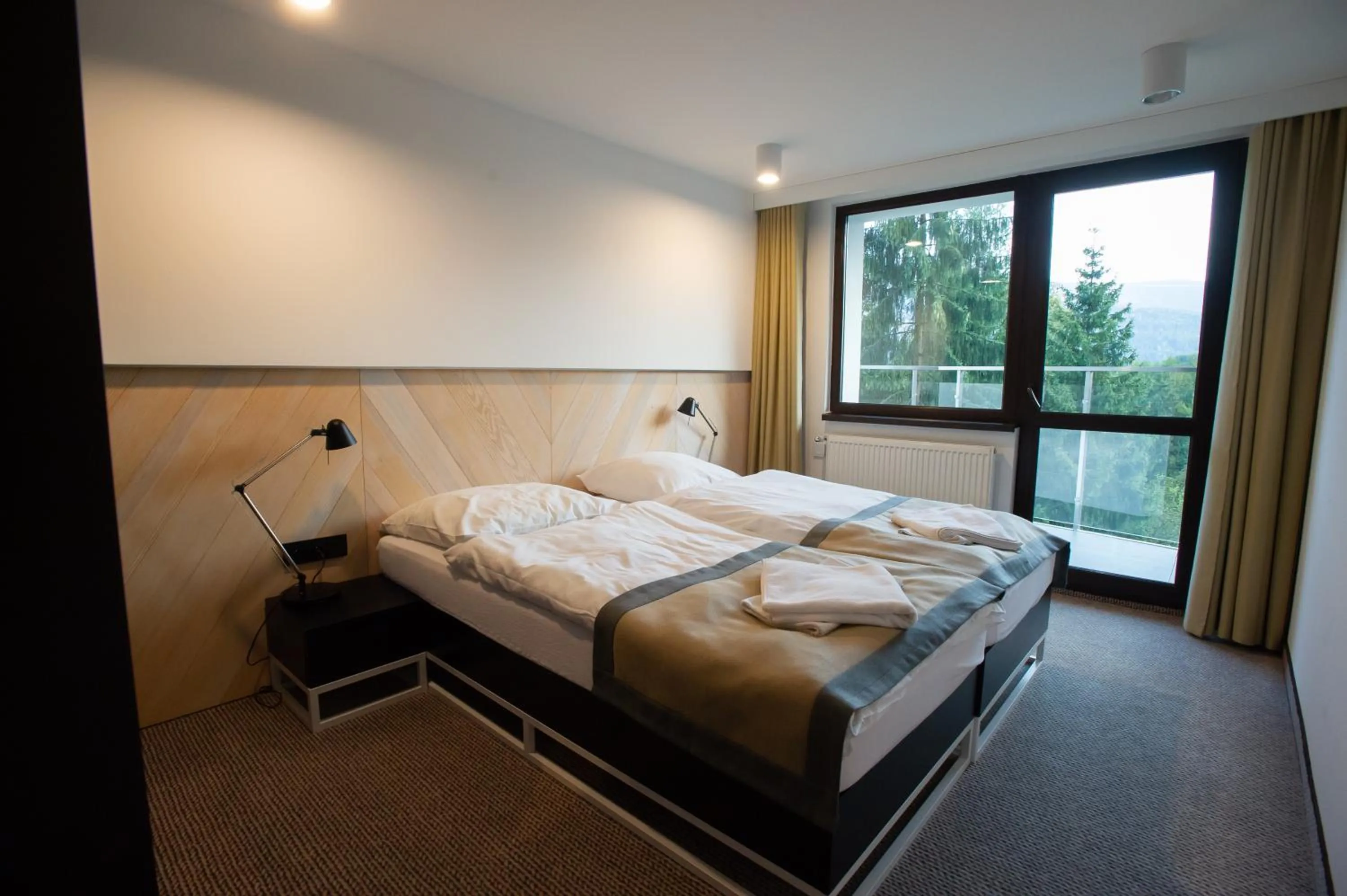 Bed in Hotel Halo Szczyrk