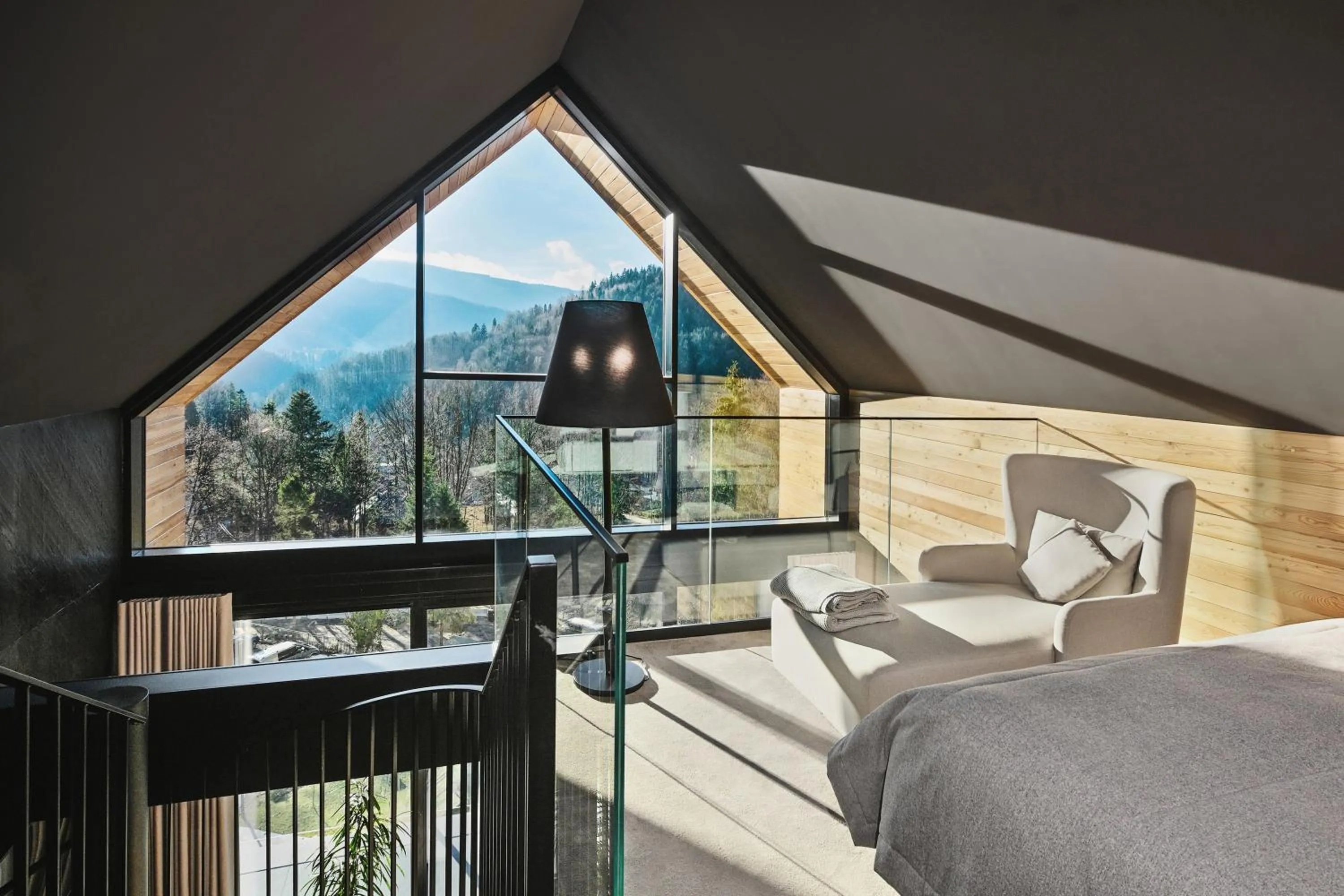 Bed in Hotel Halo Szczyrk