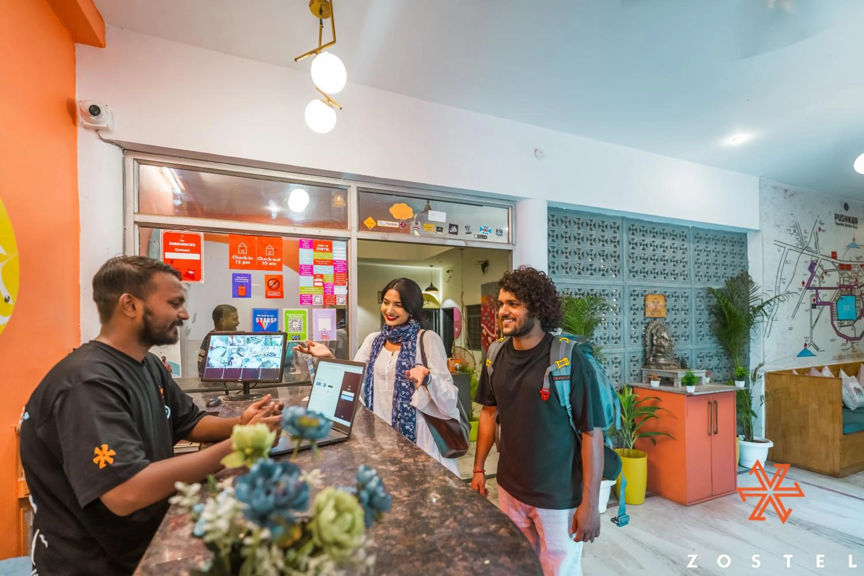 Lobby or reception in Zostel Pushkar