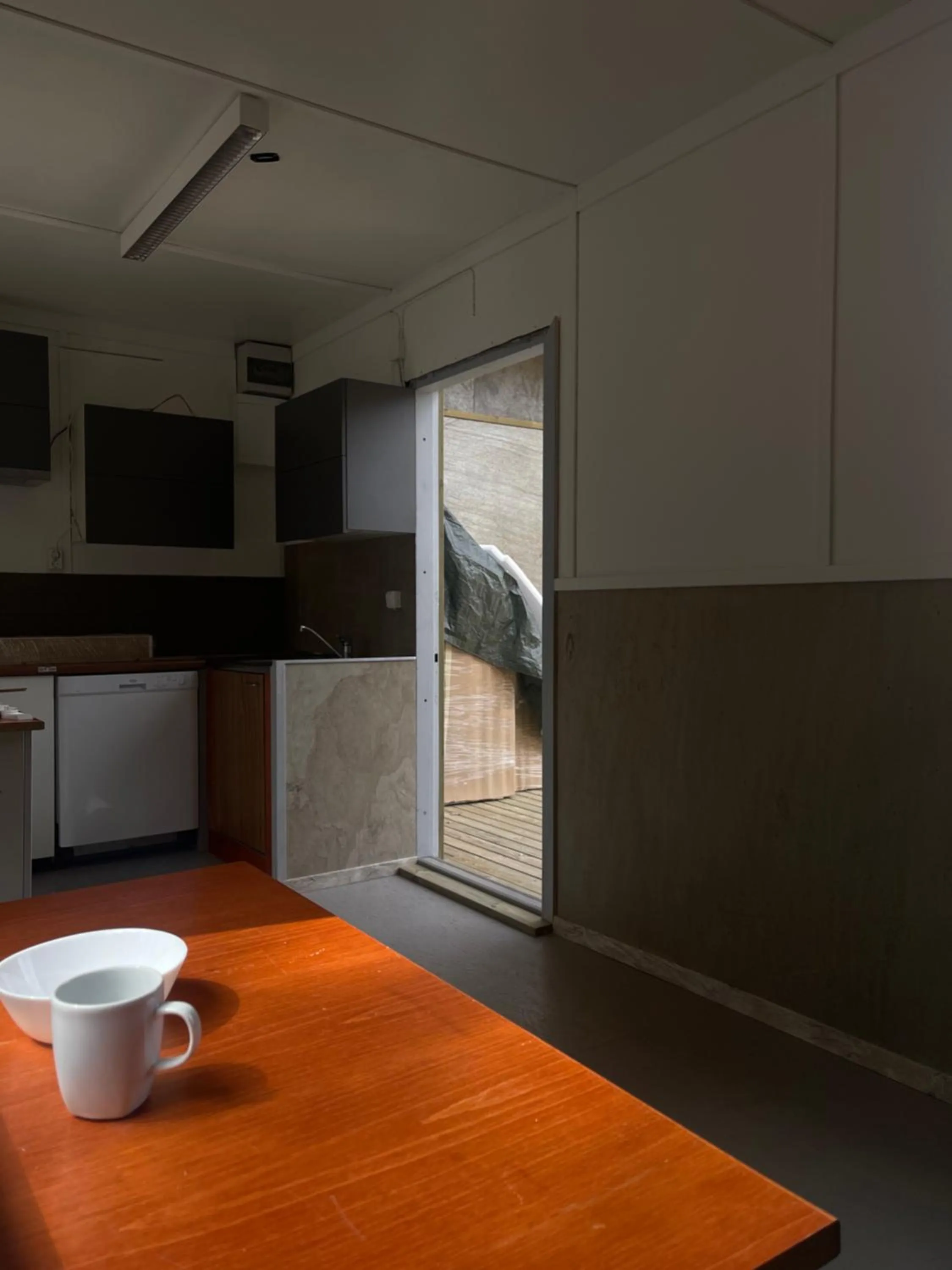 Kitchen or kitchenette in Asikkalan Motelli