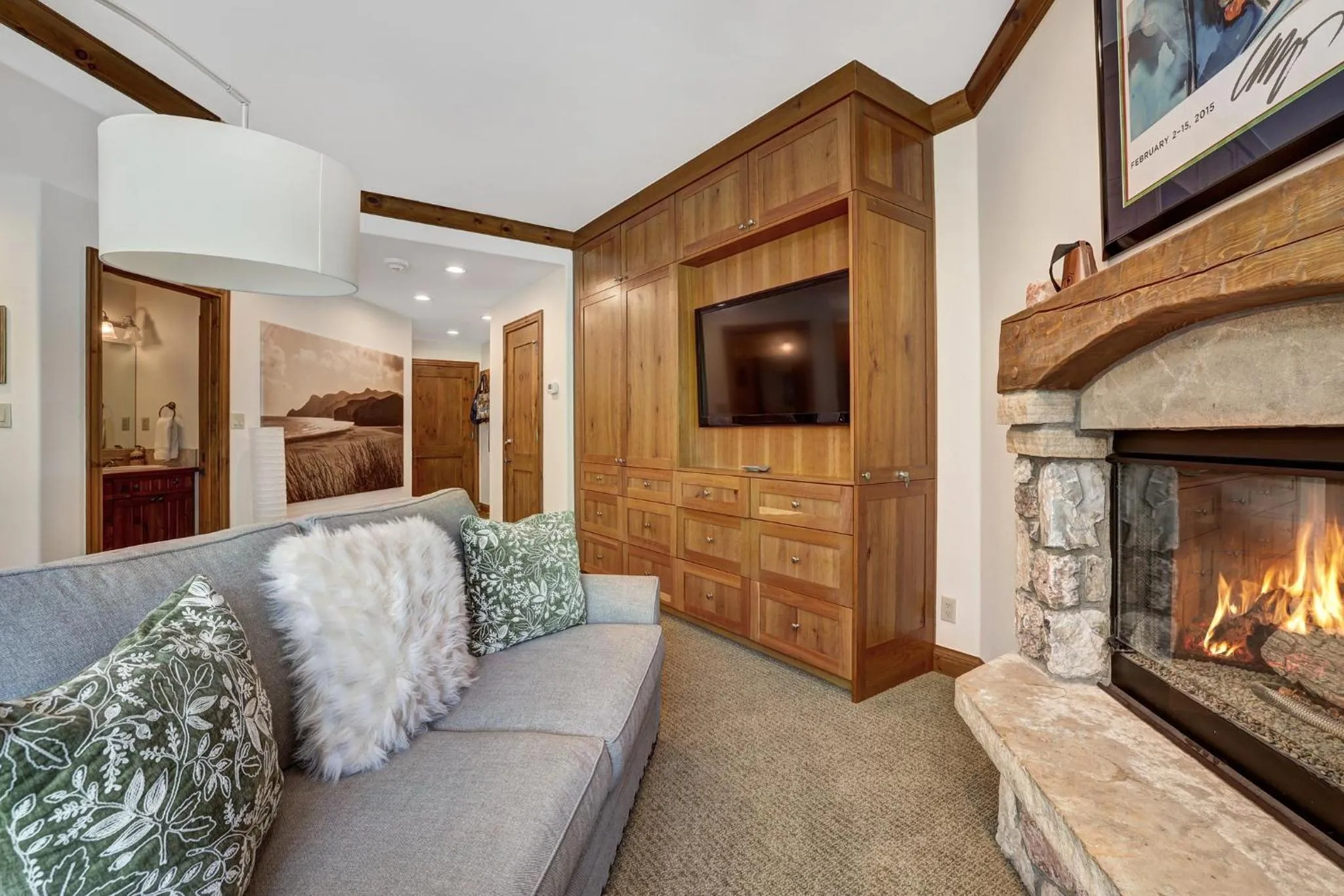 Living room in Elkhorn Lodge, A Vail Resorts Property
