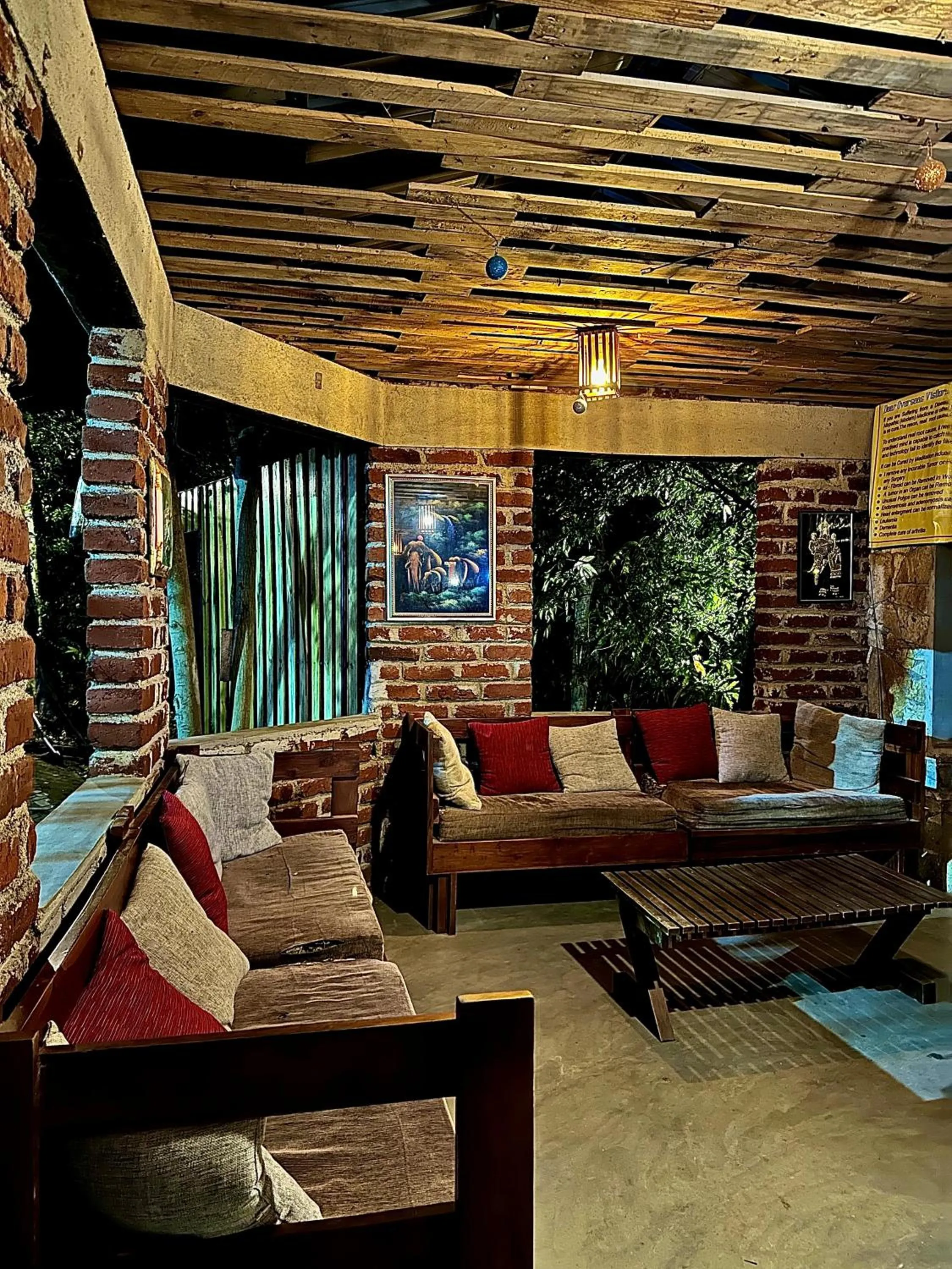 Seating area in Birds Paradise Inn