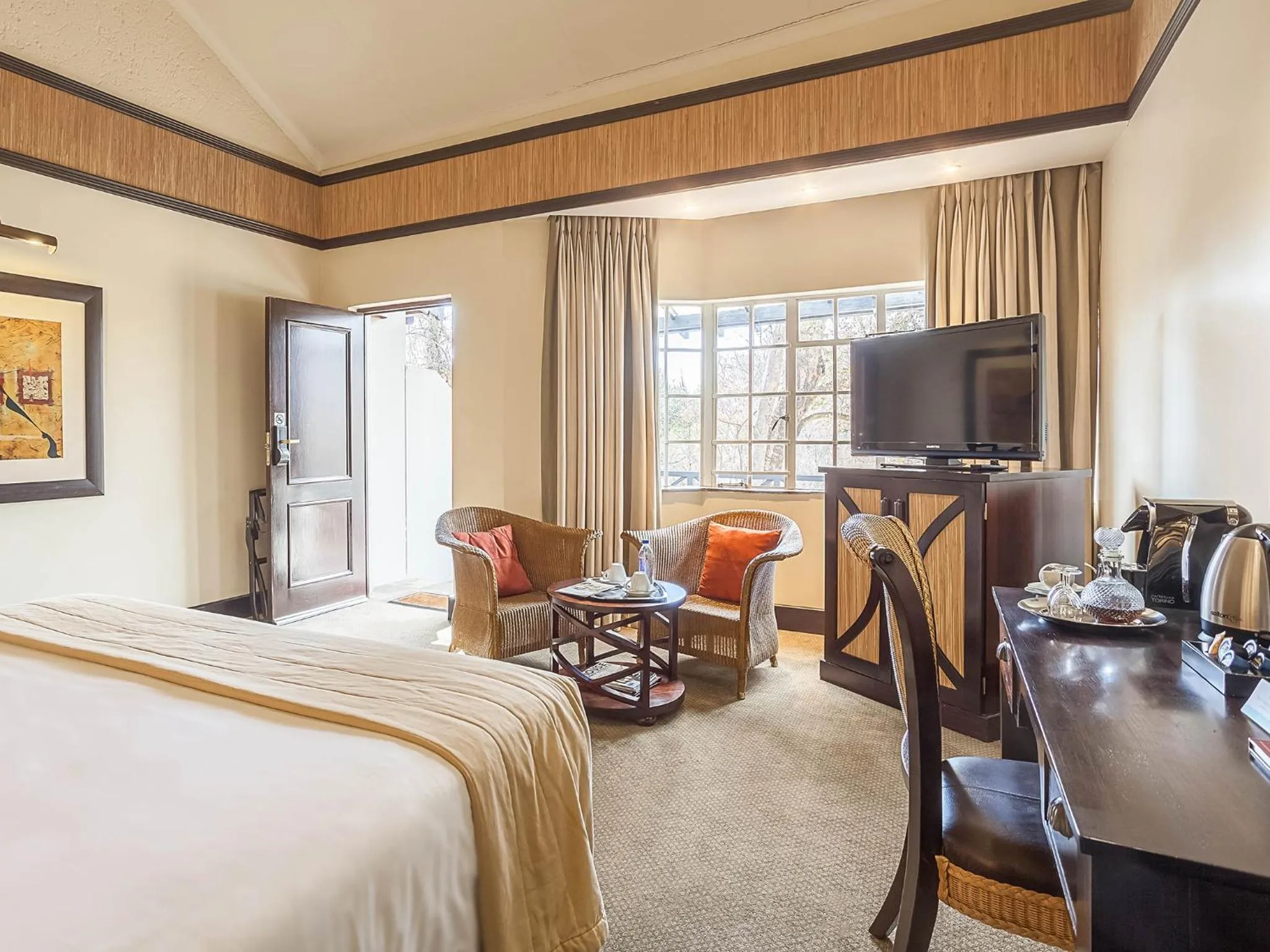 Bed in Glenburn Lodge & Spa