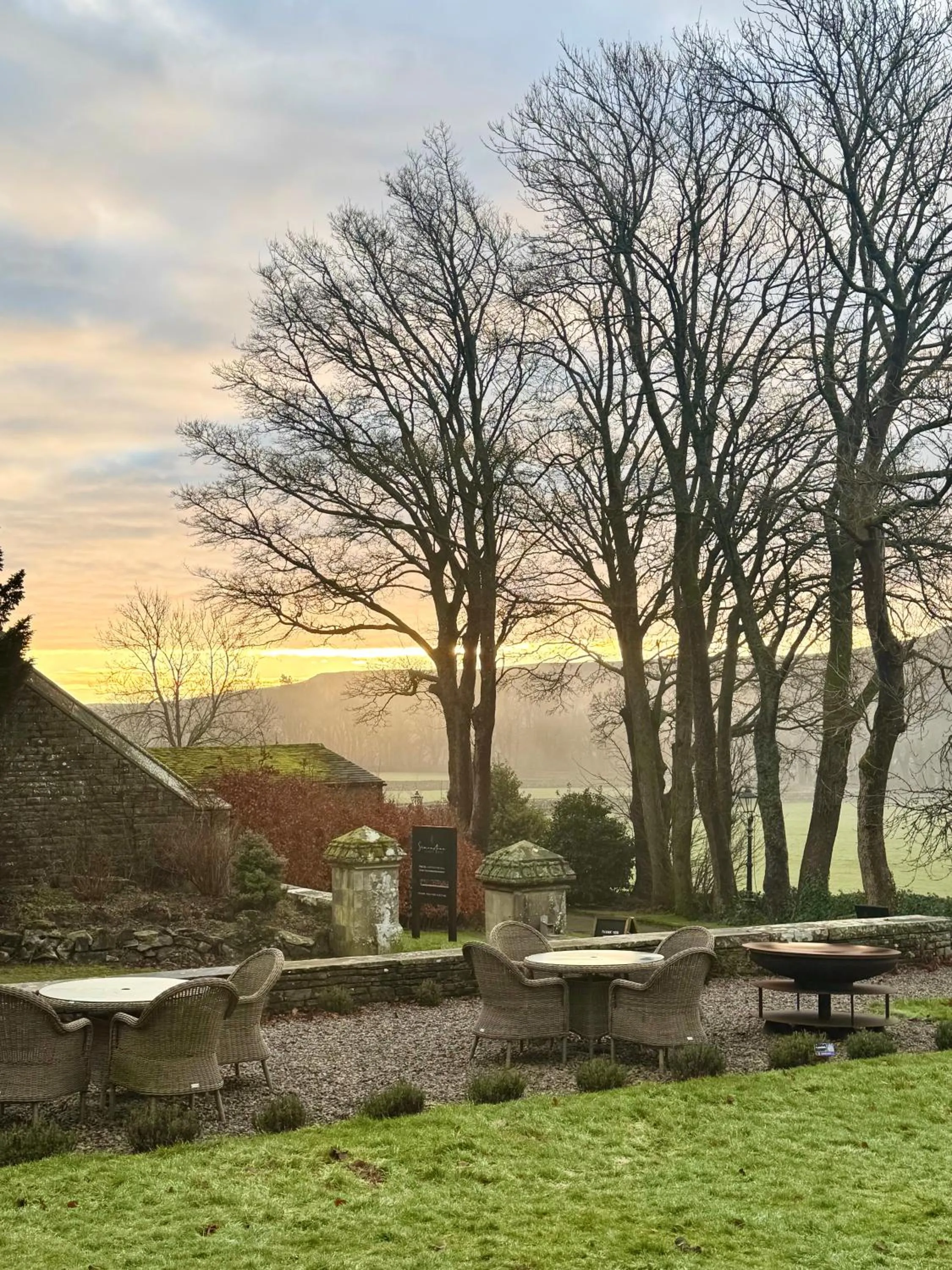 Garden in Simonstone Hall Hotel