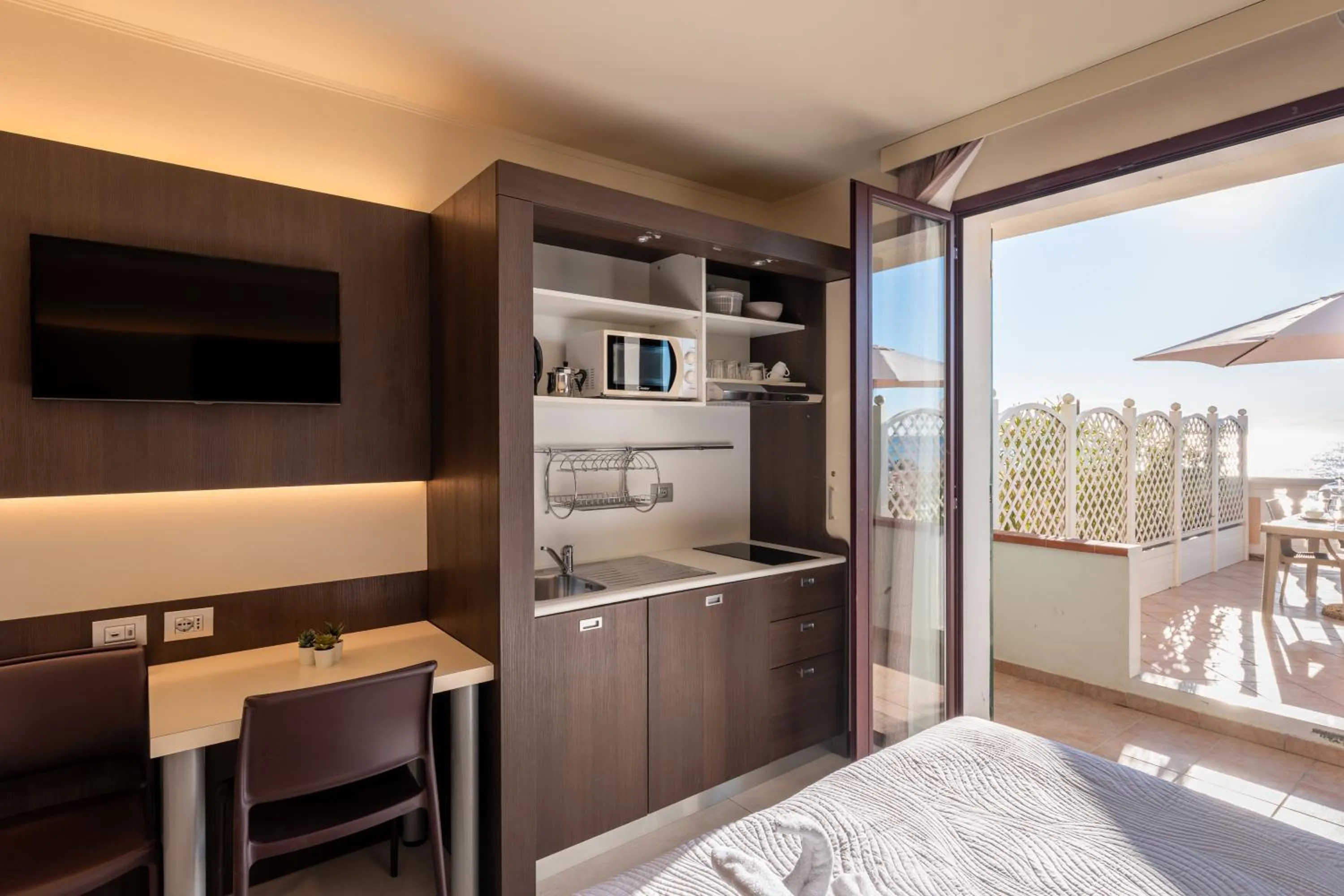 kitchen, Bed in Del Prado