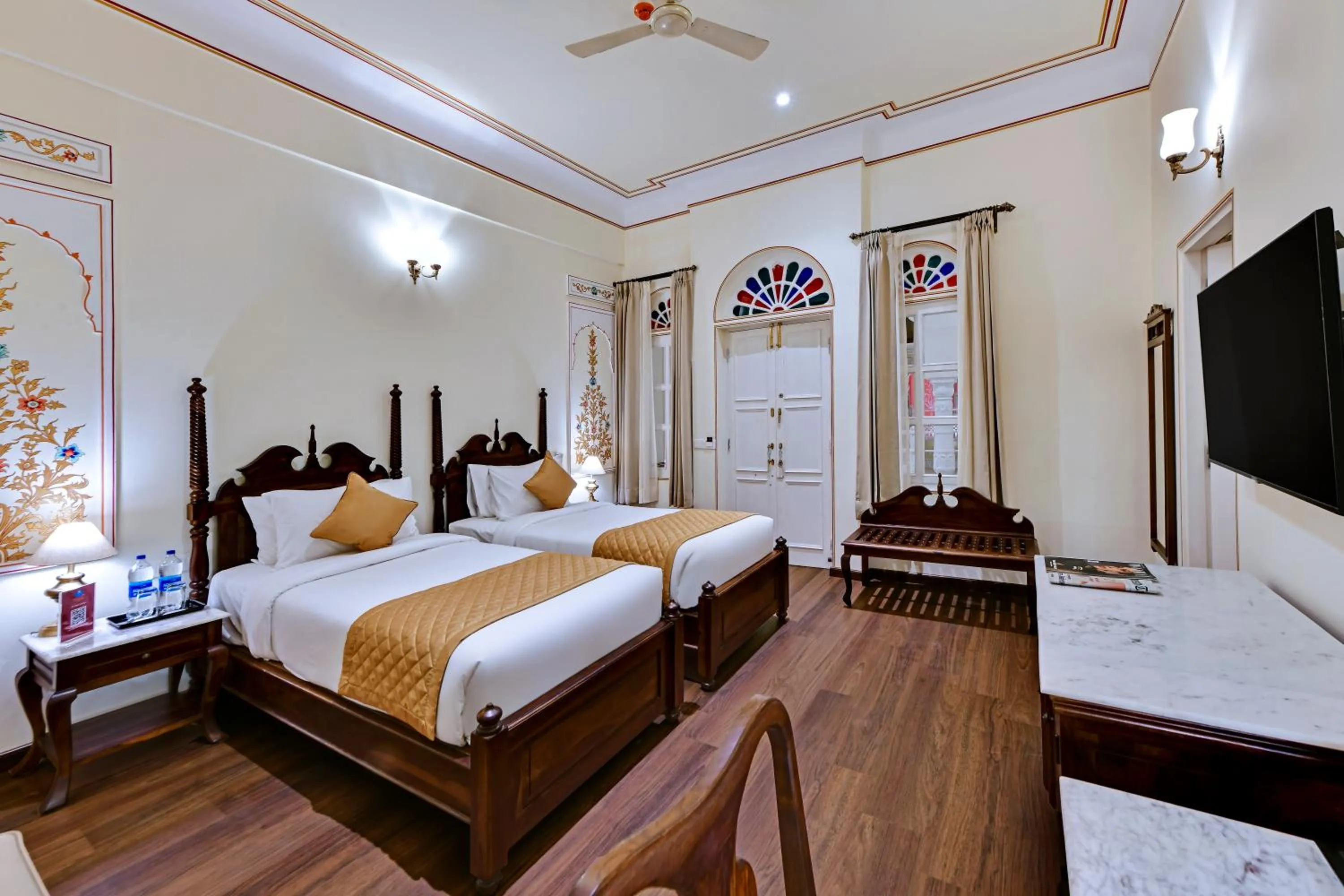 Bedroom, Bed in WelcomHeritage Ramgarh