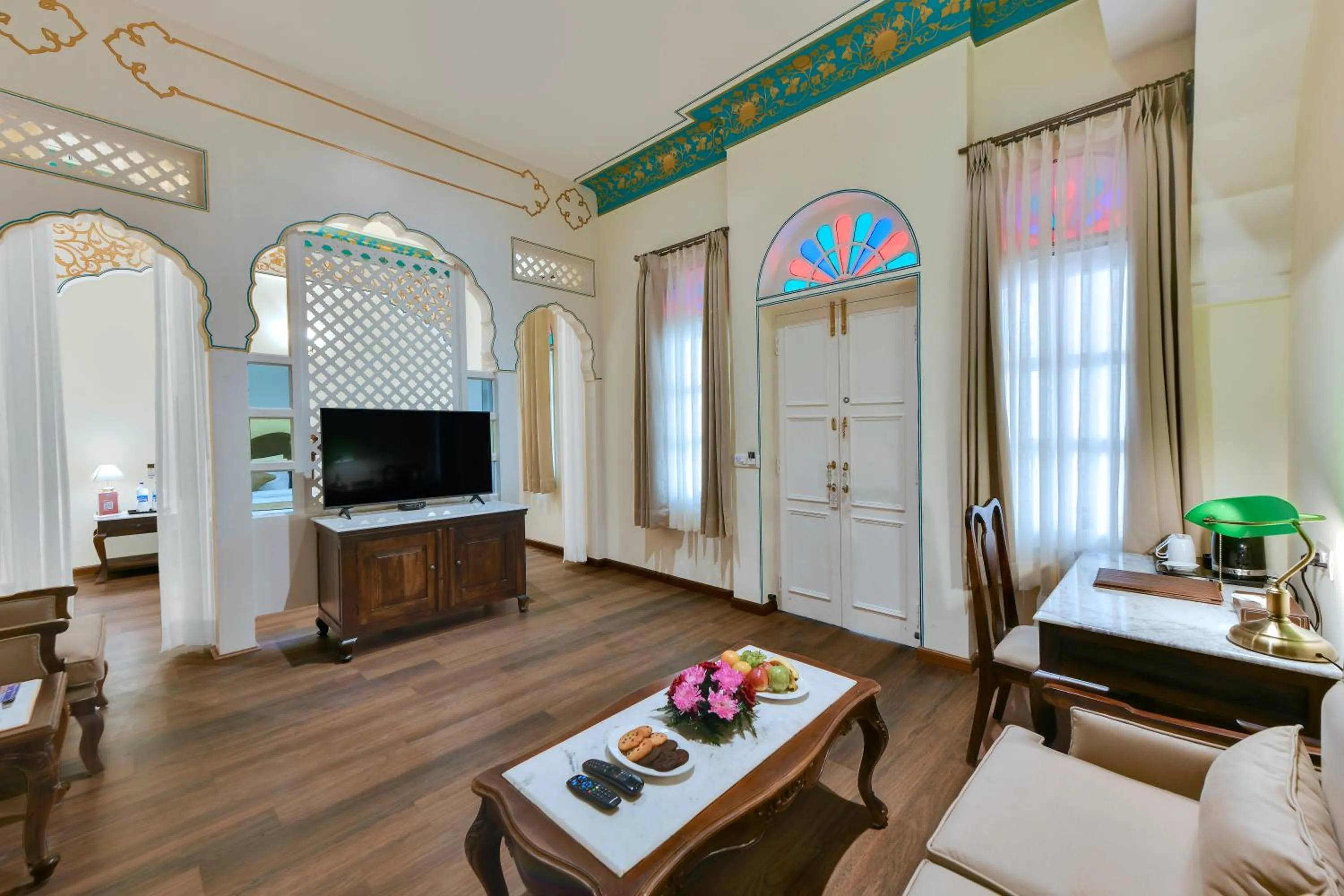 Living room in WelcomHeritage Ramgarh