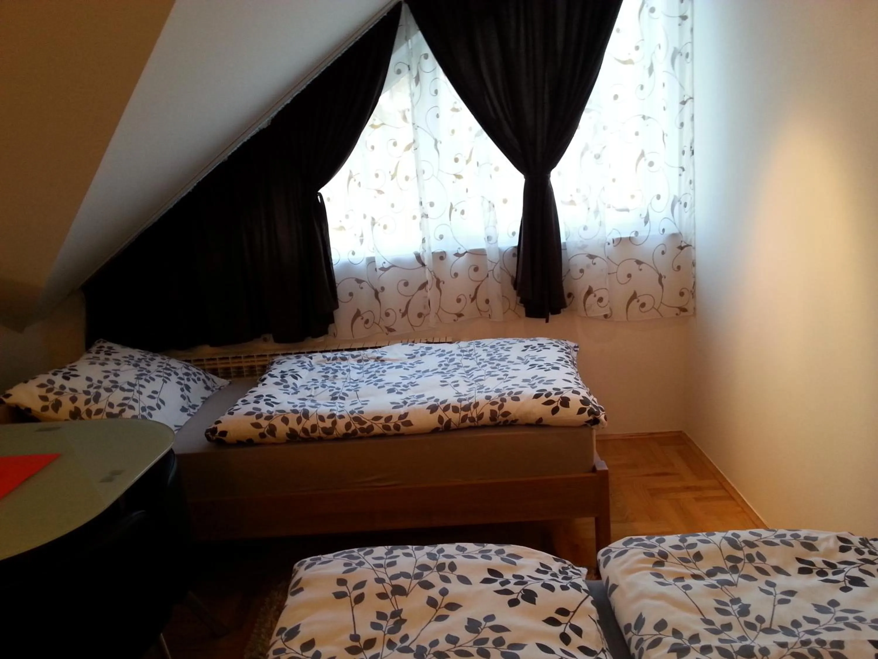 Bed in Studio Apartments Korosteljev