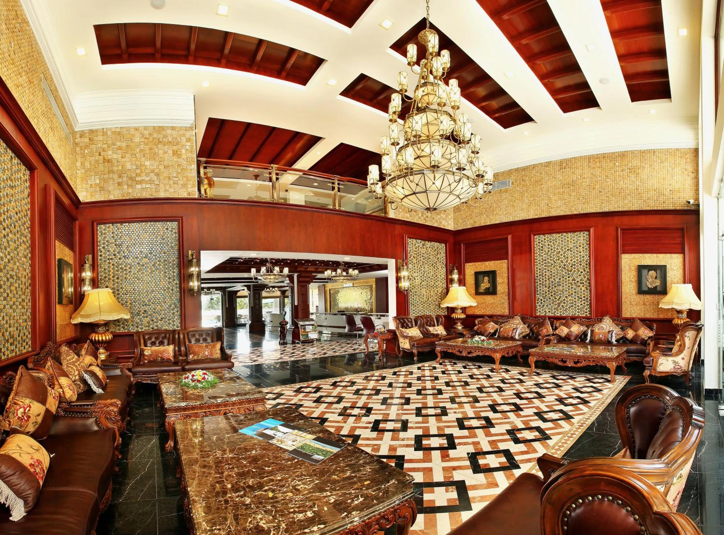 Lobby or reception in Lake Palace Trivandrum
