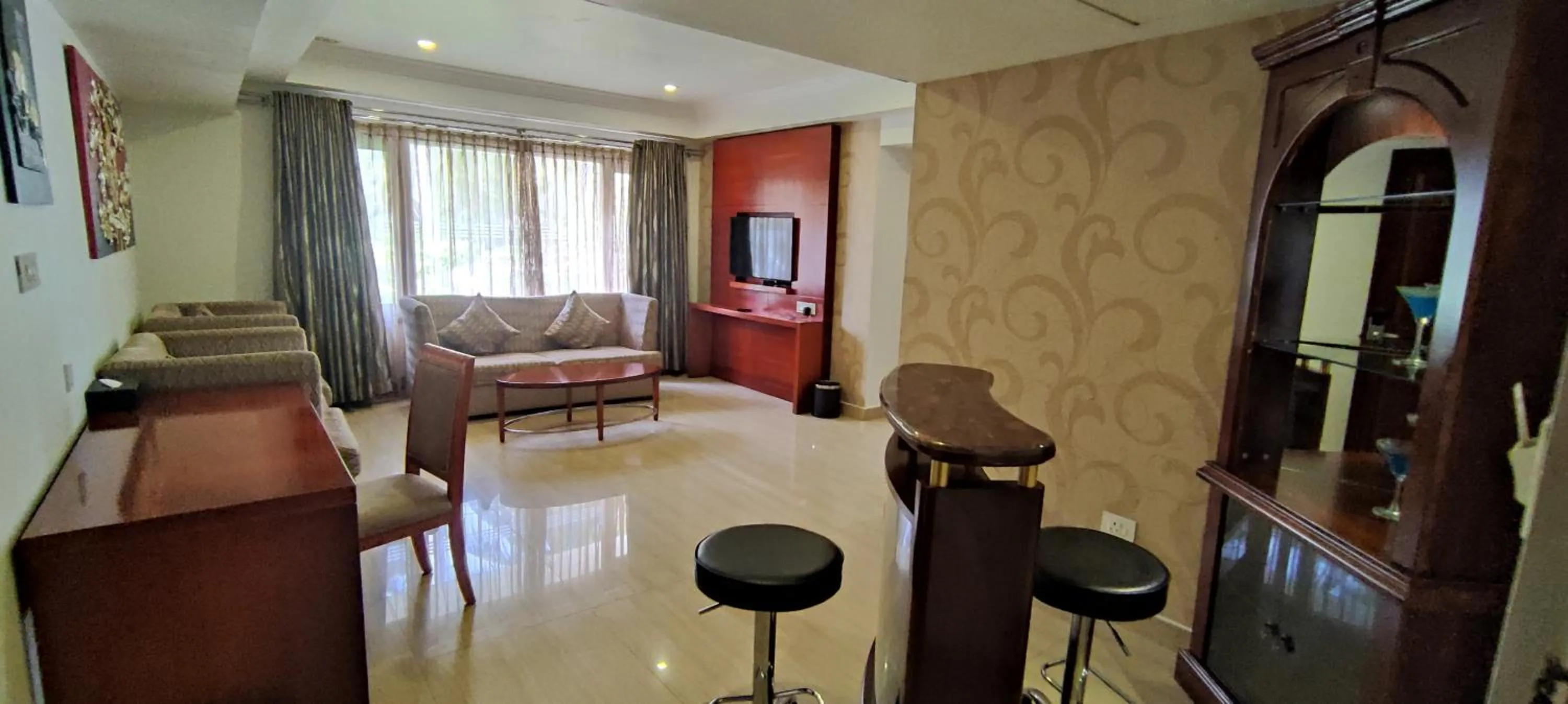 Living room in Lake Palace Trivandrum
