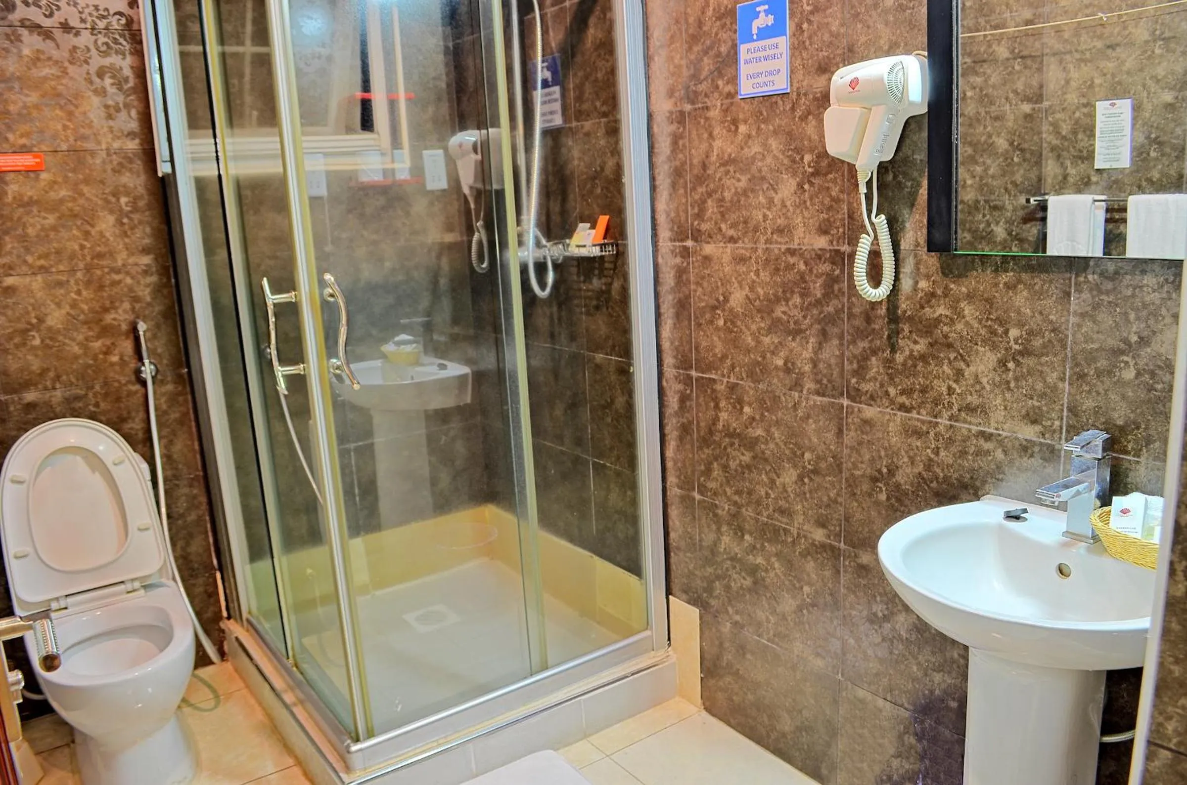 Shower in Clarence House Nairobi