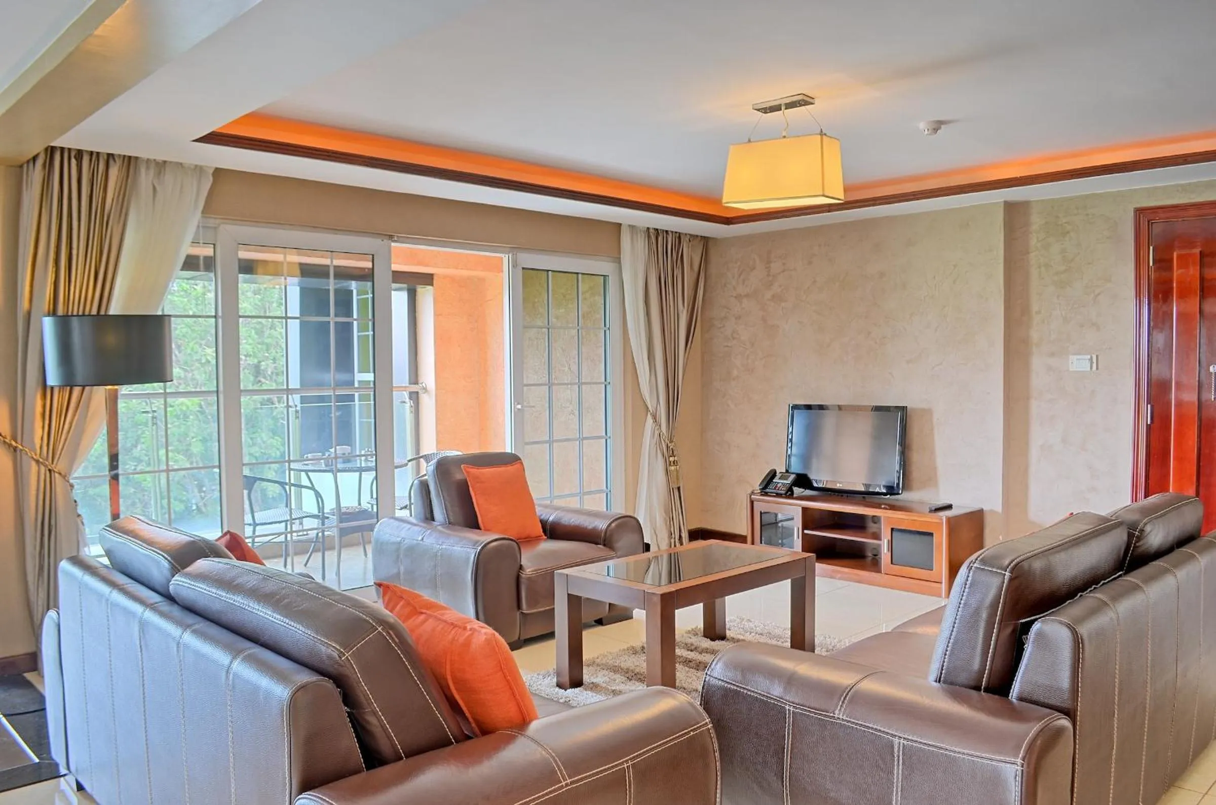 Living room in Clarence House Nairobi