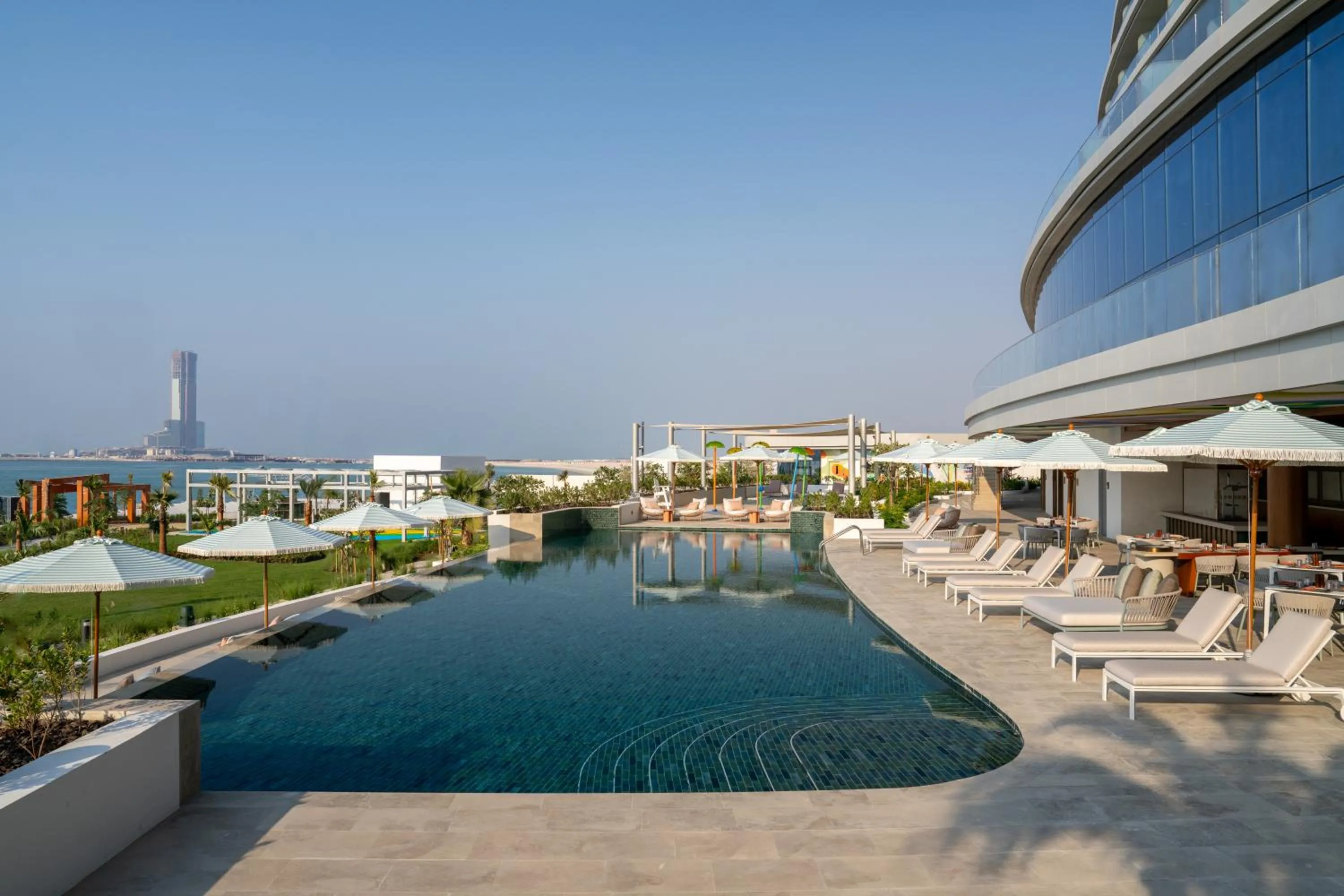 Pool view in SO Ras Al Khaimah Hotel & Resort-Ultra All Inclusive