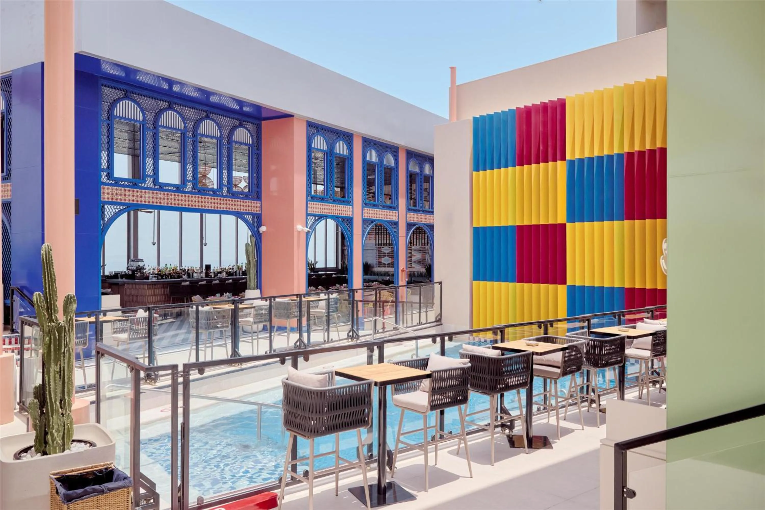 Pool view in DoubleTree by Hilton Doha Old Town