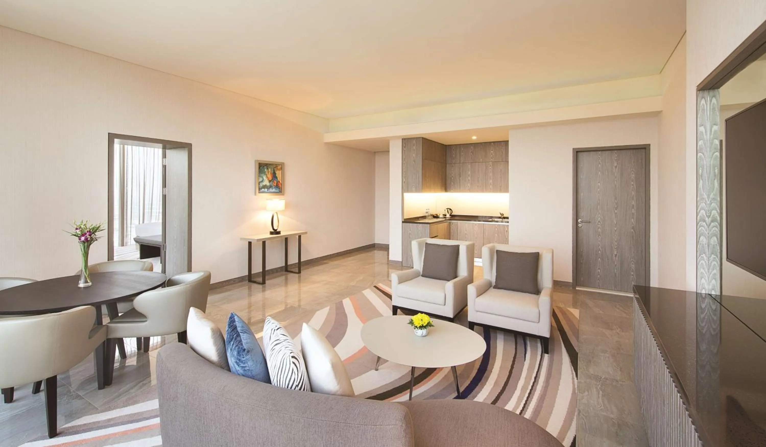 Living room in DoubleTree by Hilton Doha Old Town