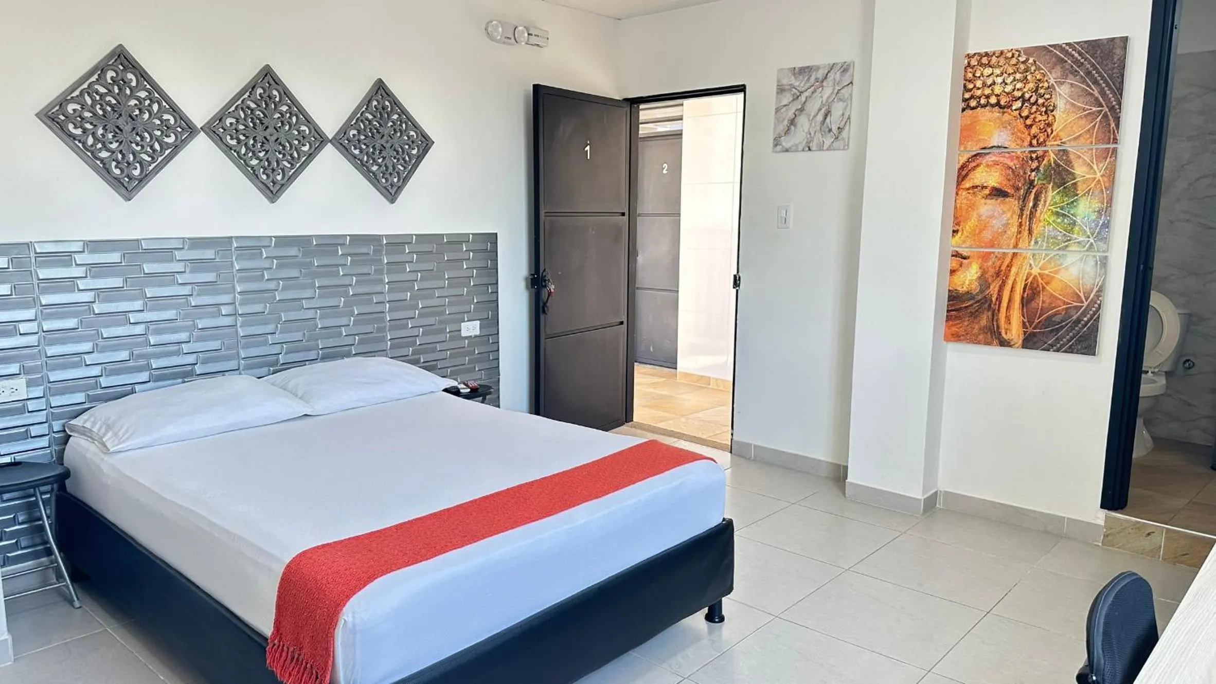 Bed in Las Piloneras Apartahotel