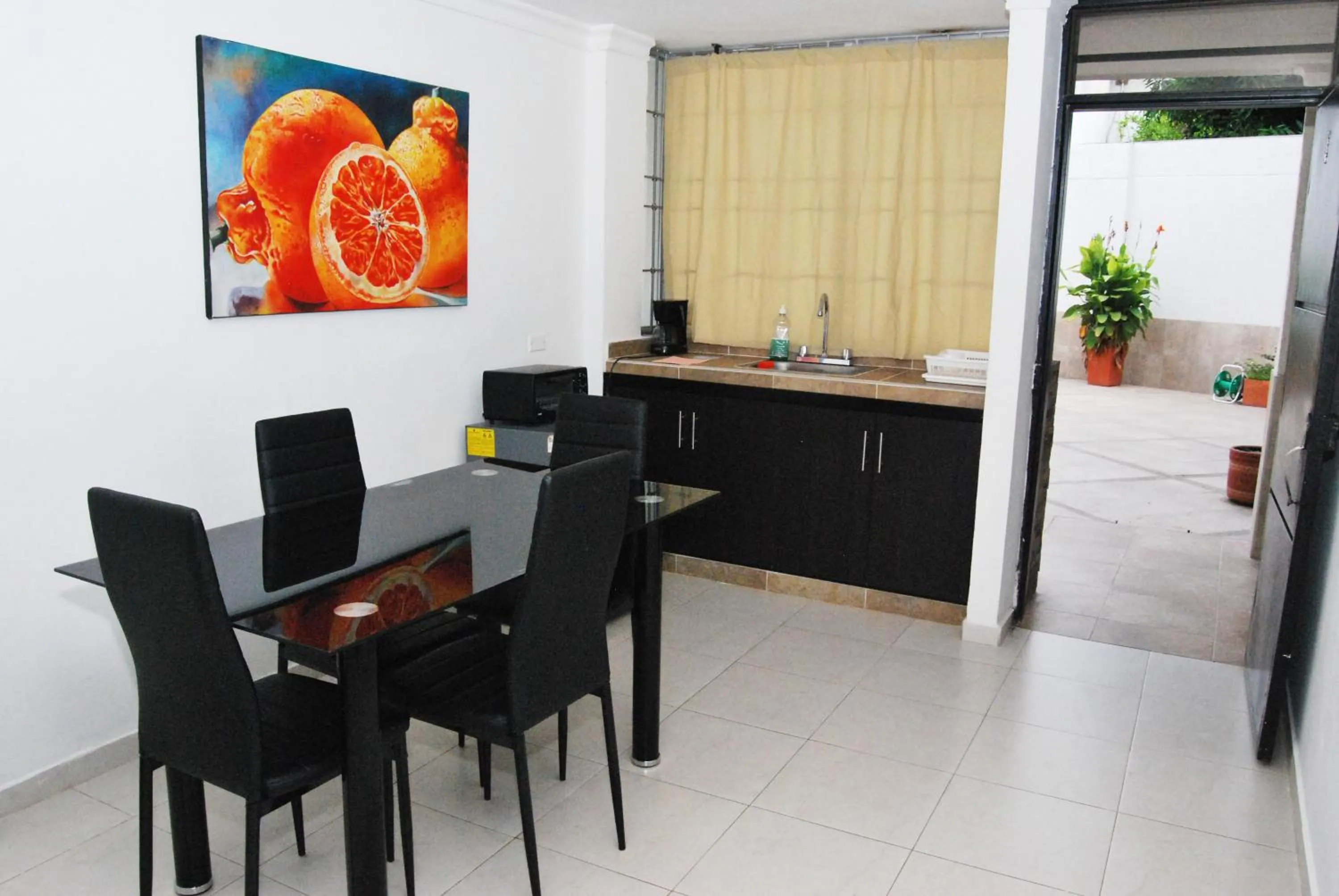 Living room in Las Piloneras Apartahotel