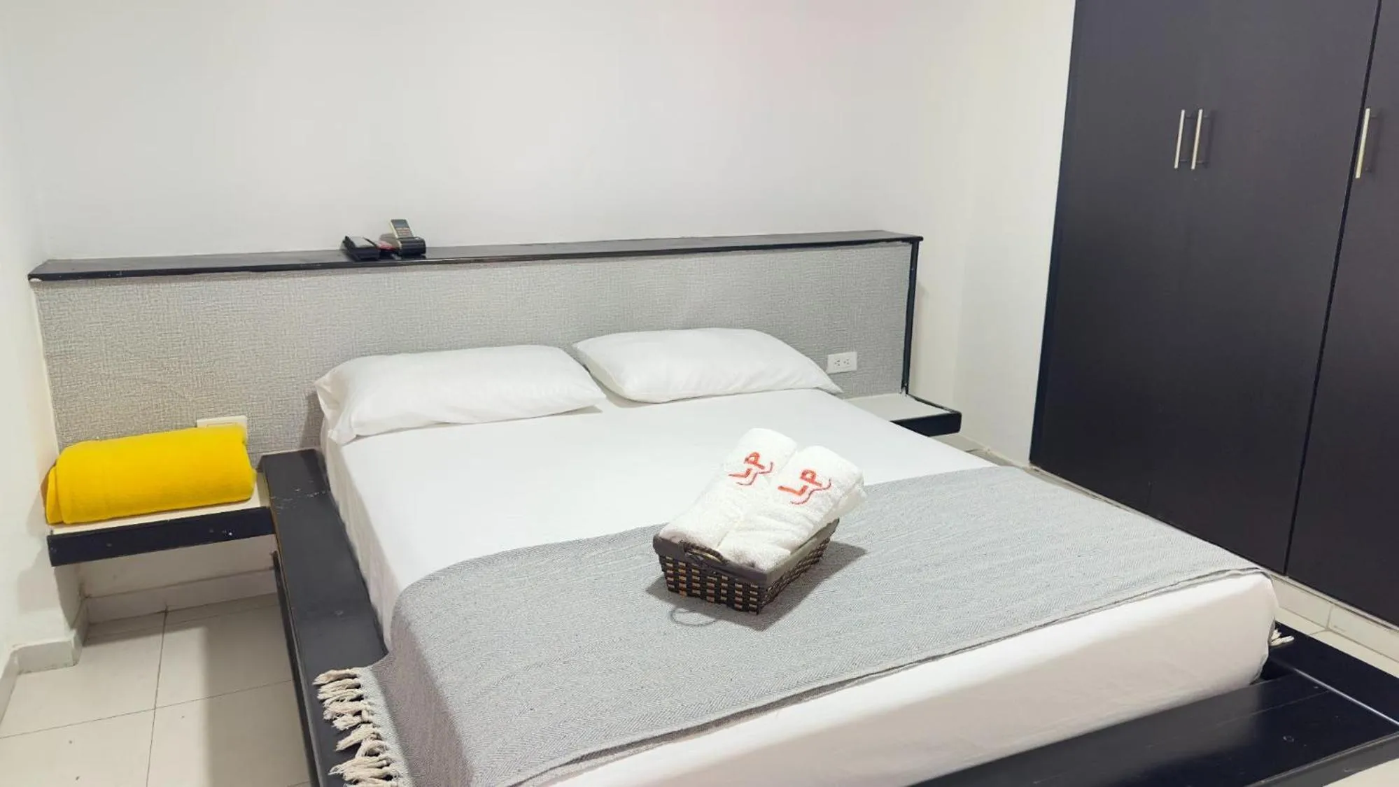 Bed in Las Piloneras Apartahotel