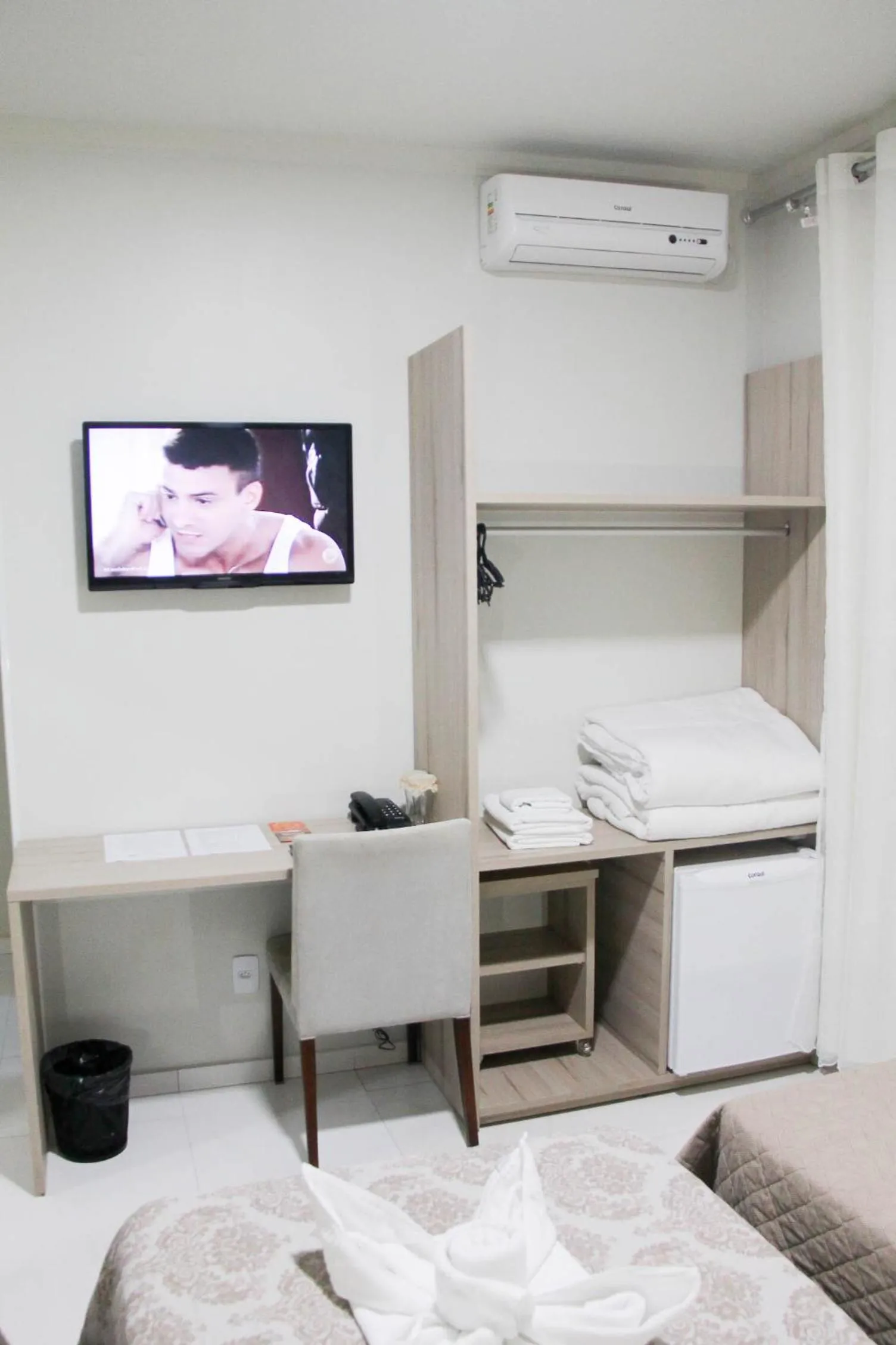 Bed in AJ Hotel Chapecó - Fácil Acesso Pátio Shopping e Rótula da Bandeira