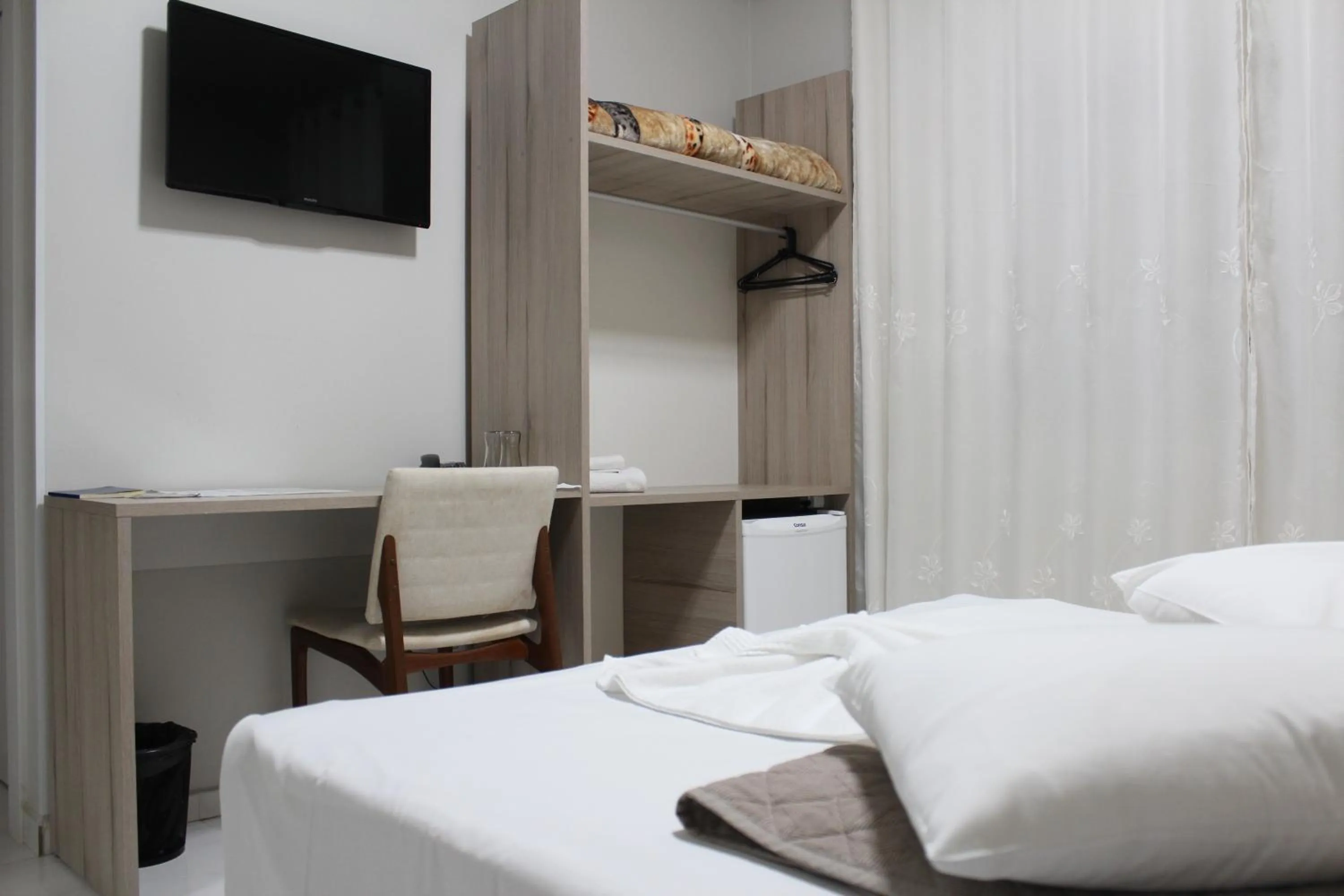 Bed in AJ Hotel Chapecó - Fácil Acesso Pátio Shopping e Rótula da Bandeira