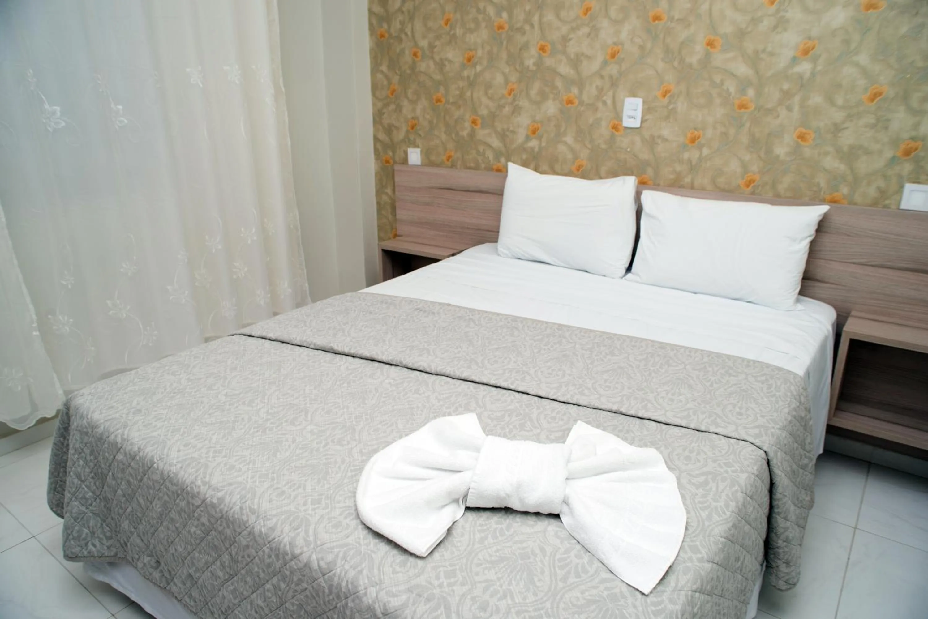 Bed in AJ Hotel Chapecó - Fácil Acesso Pátio Shopping e Rótula da Bandeira