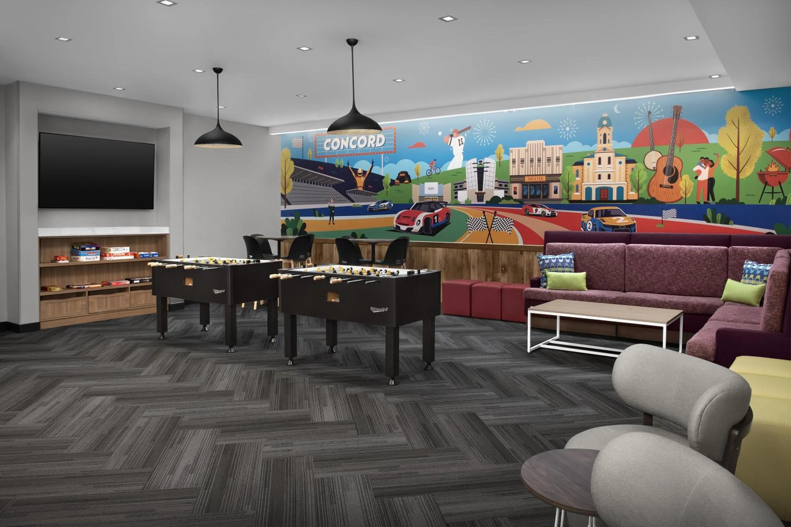 Lobby or reception in Home2 Suites By Hilton Concord Charlotte