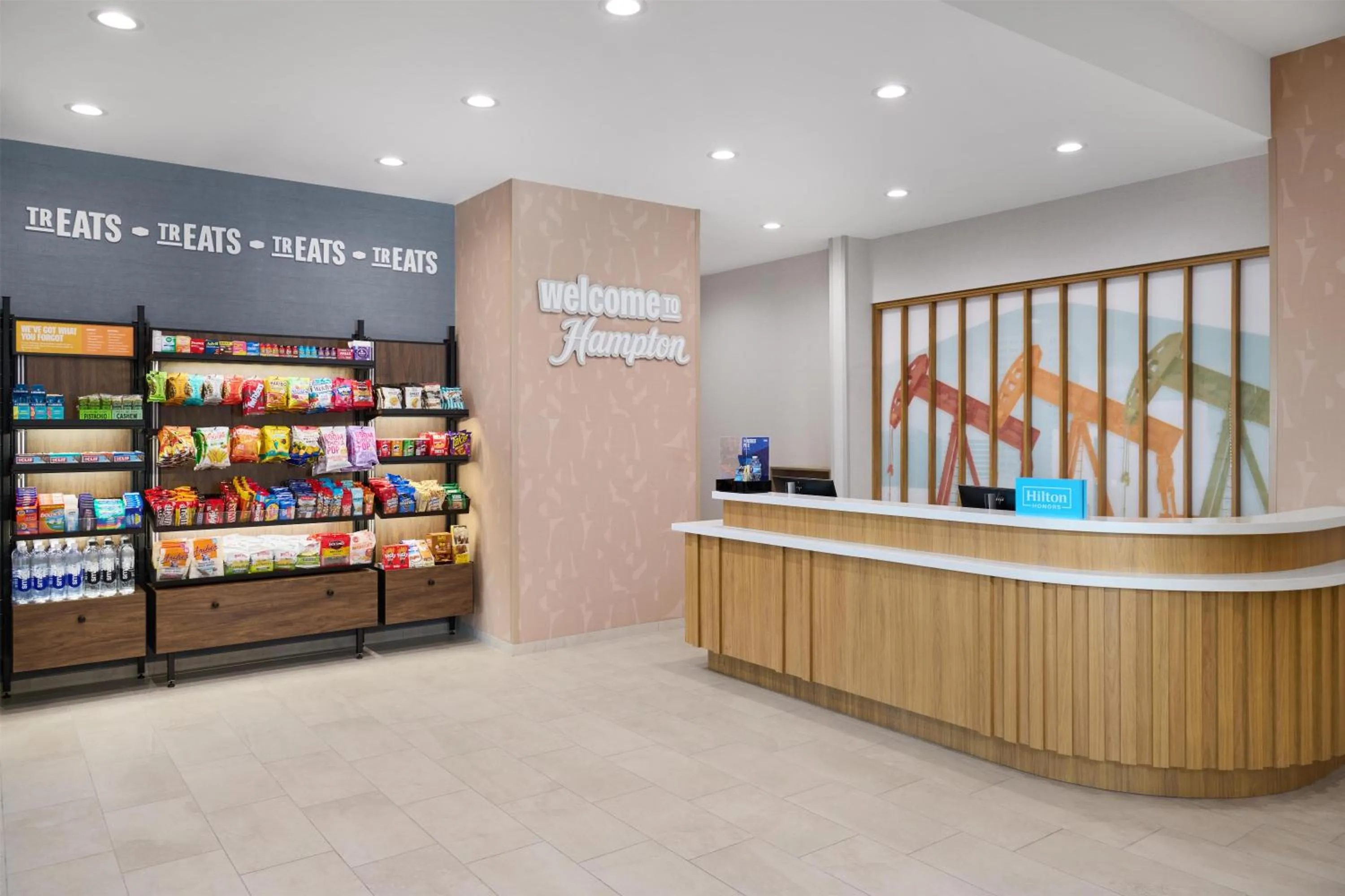 Lobby or reception in Hampton Inn Midland West