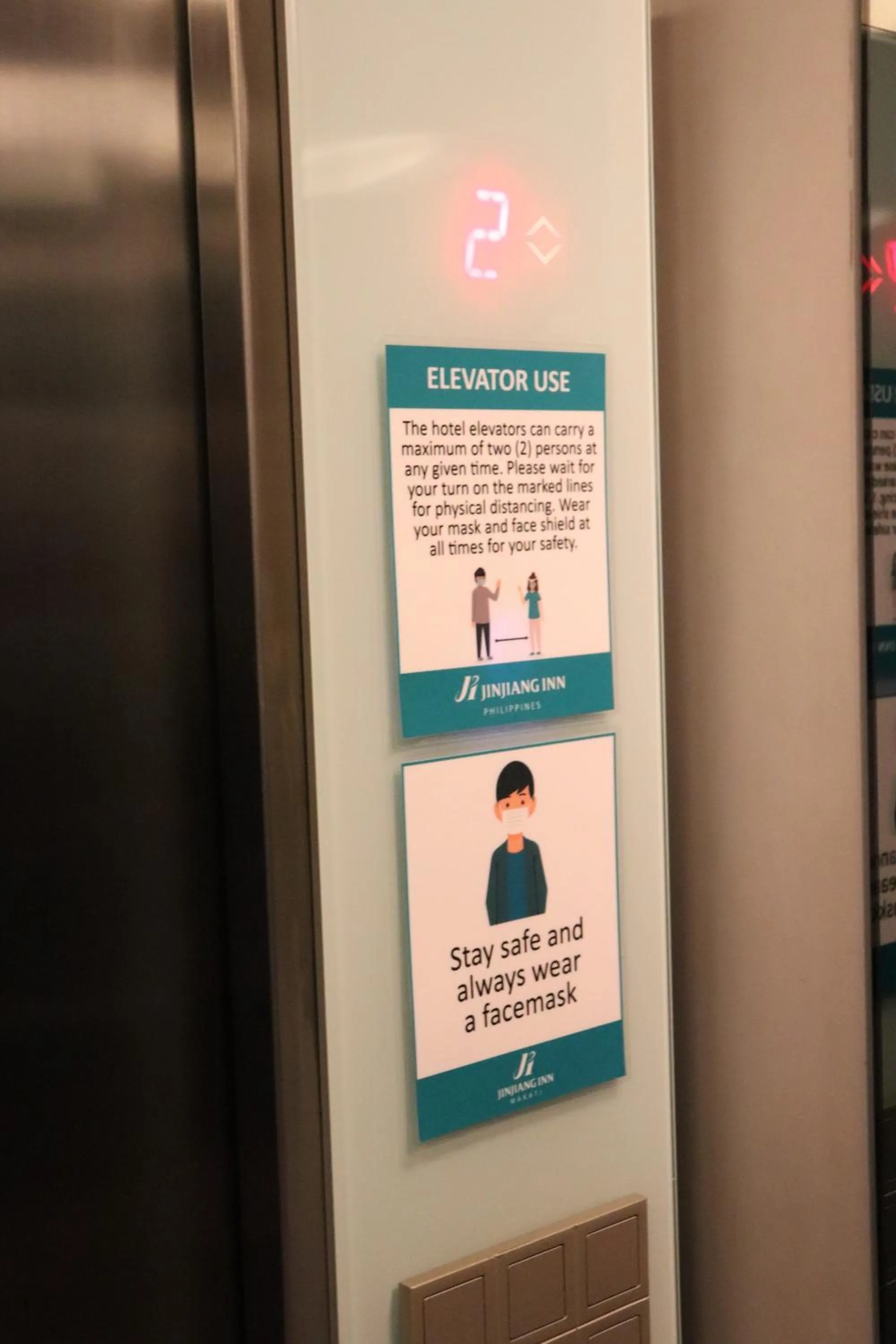 Floor plan in Jinjiang Inn - Makati