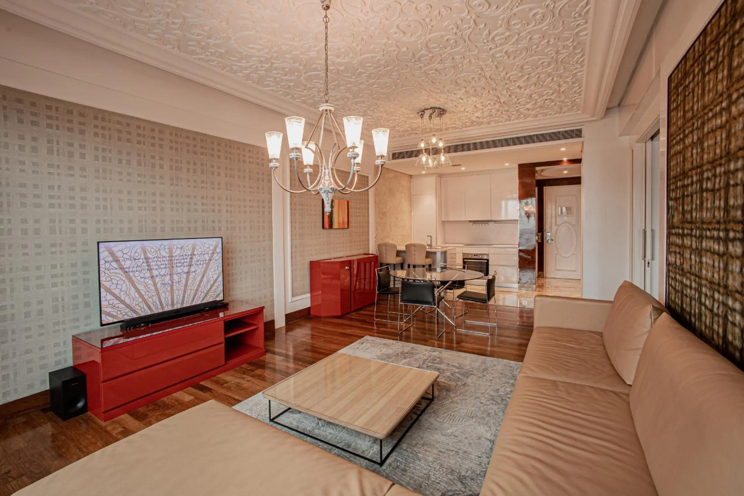 Living room in The Reverie Saigon Residential Suites