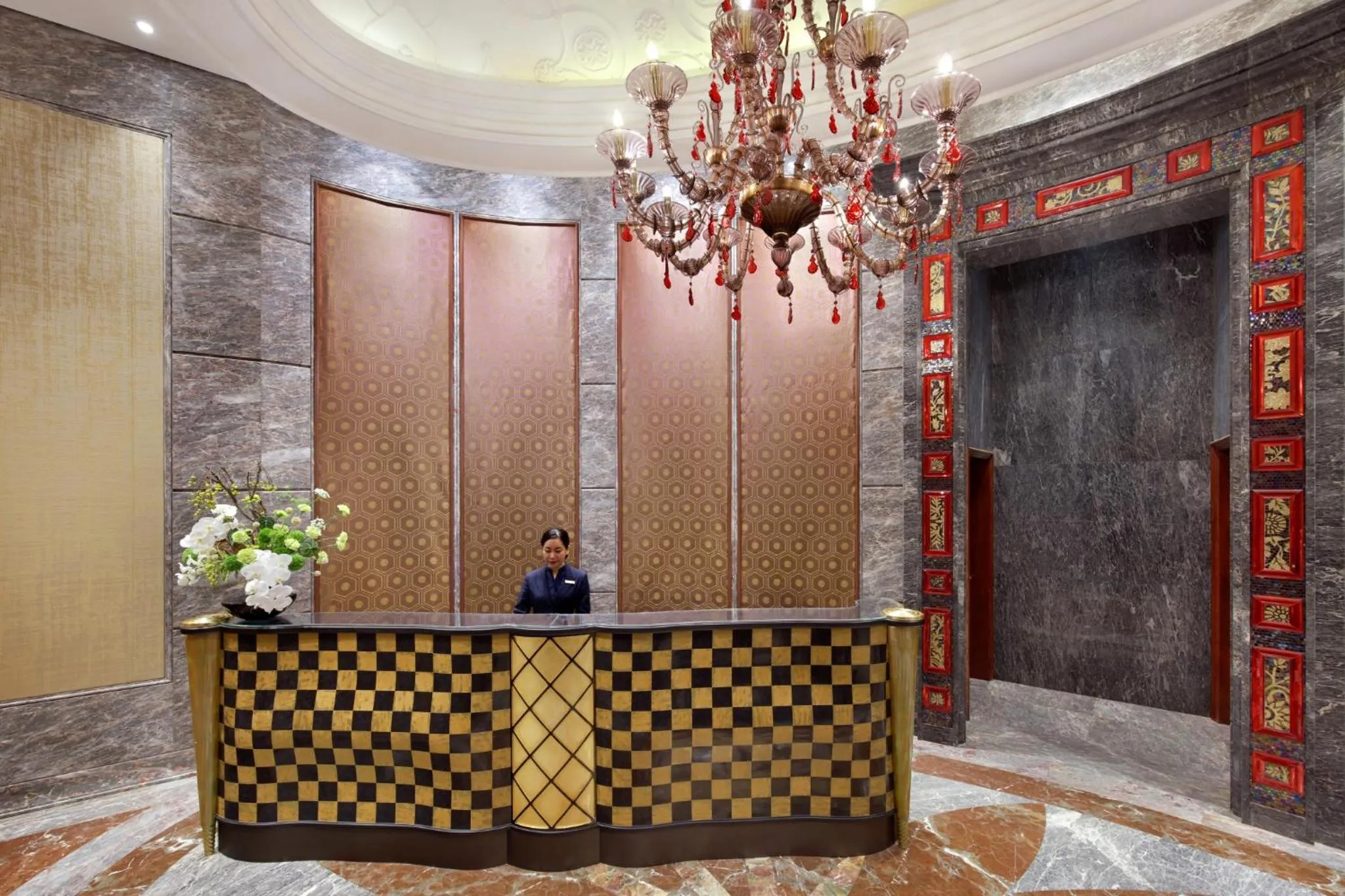 Lobby or reception in The Reverie Saigon Residential Suites