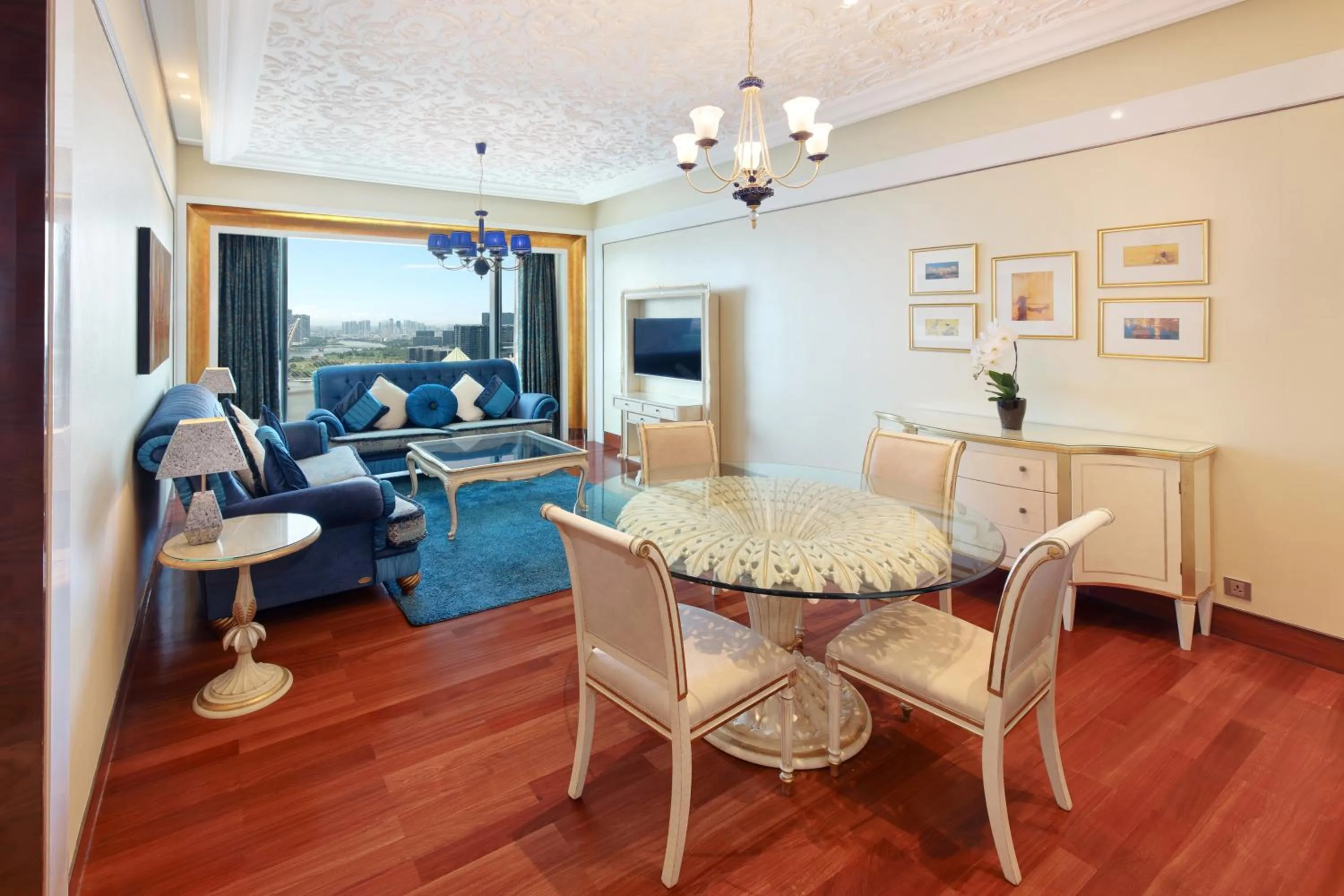 TV and multimedia in The Reverie Saigon Residential Suites