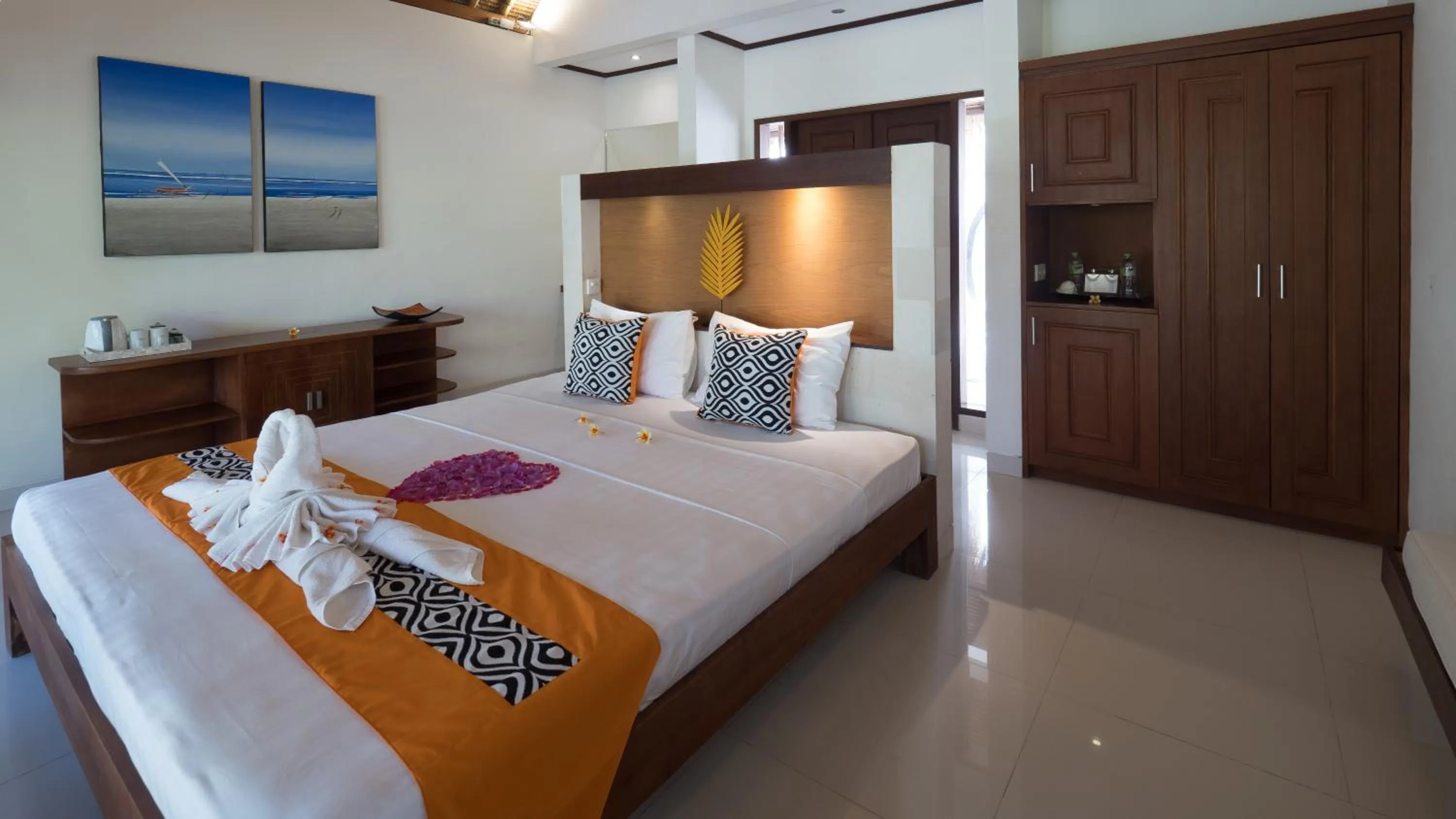 Garden, Bed in Palm Garden Amed Beach & Spa Resort Bali