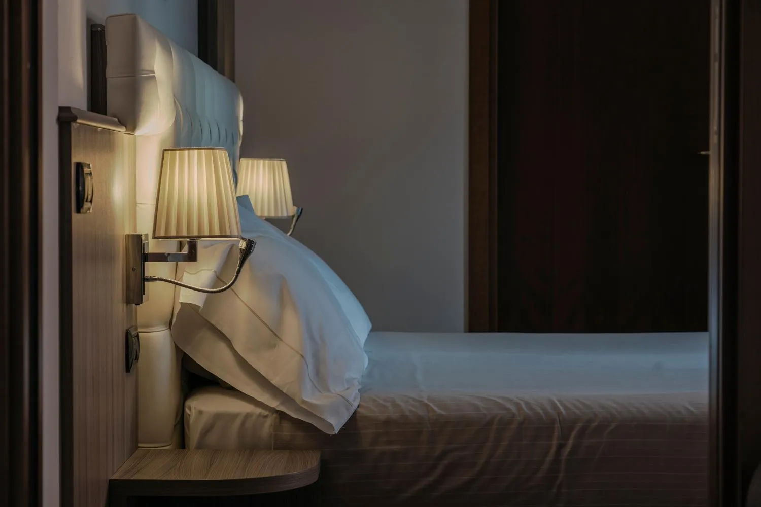 Bed in Hotel Garnì Cristallo