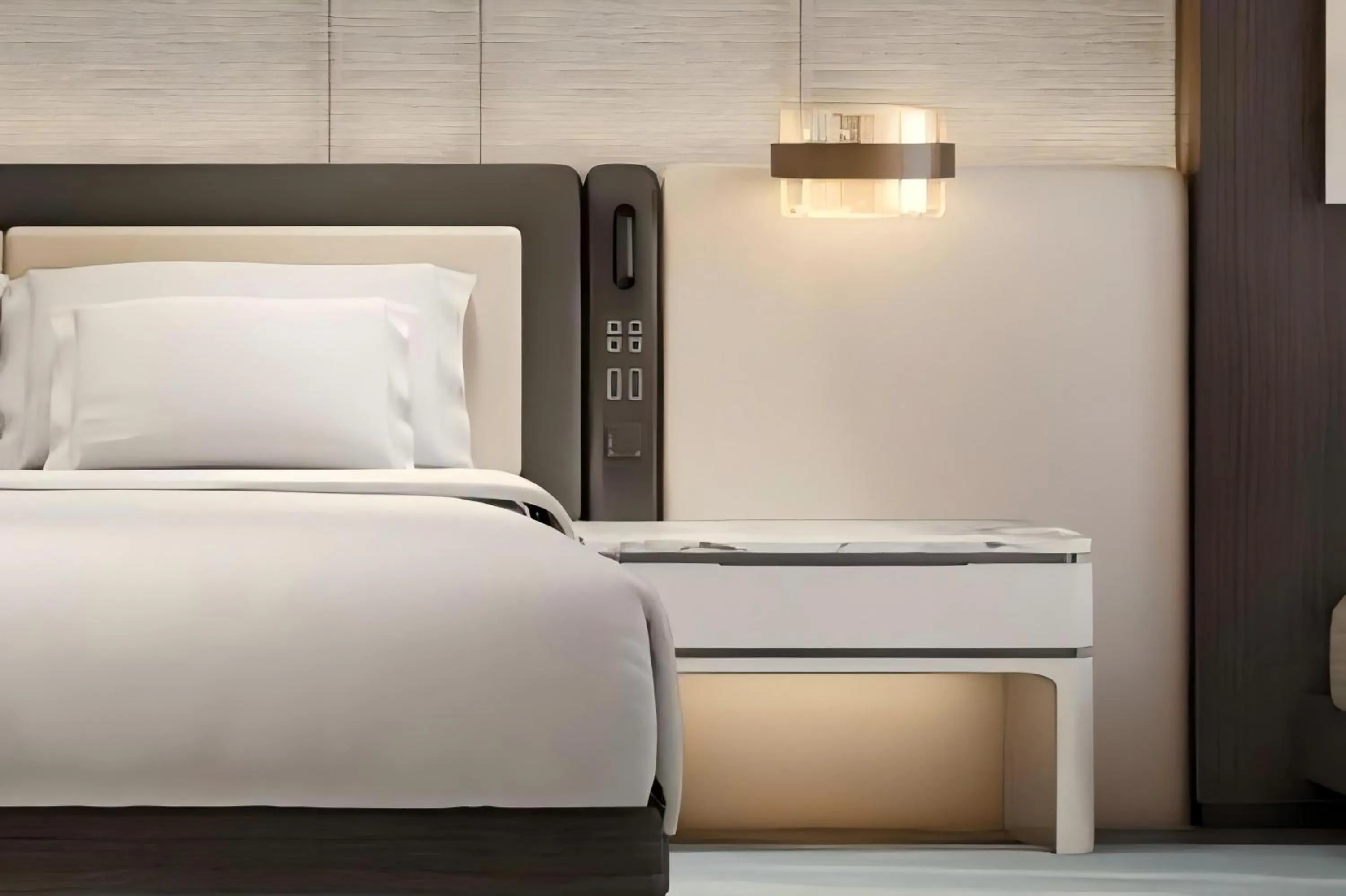 Photo of the whole room, Bed in Crowne Plaza Linyi Olympic Sports Centre by IHG