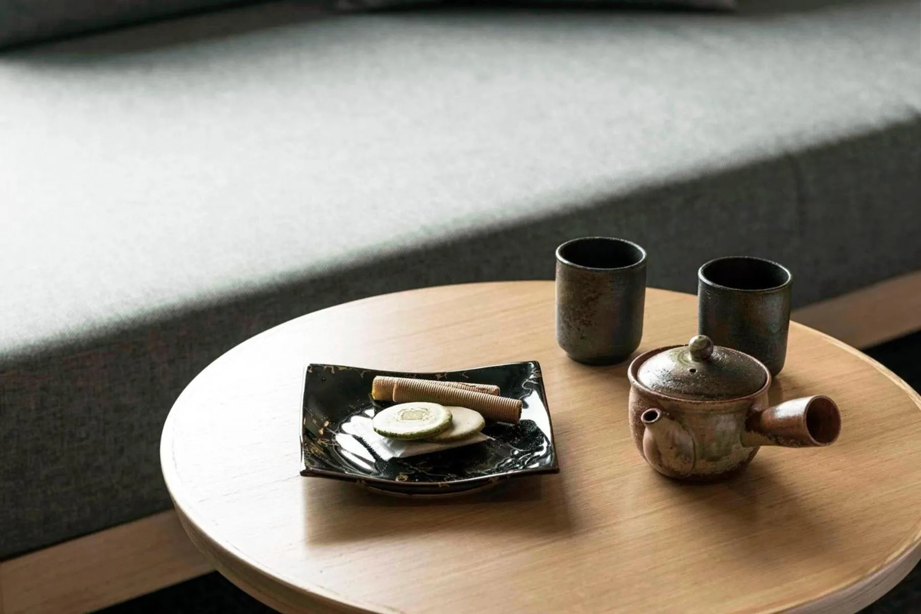 Seating area in Noku Kyoto