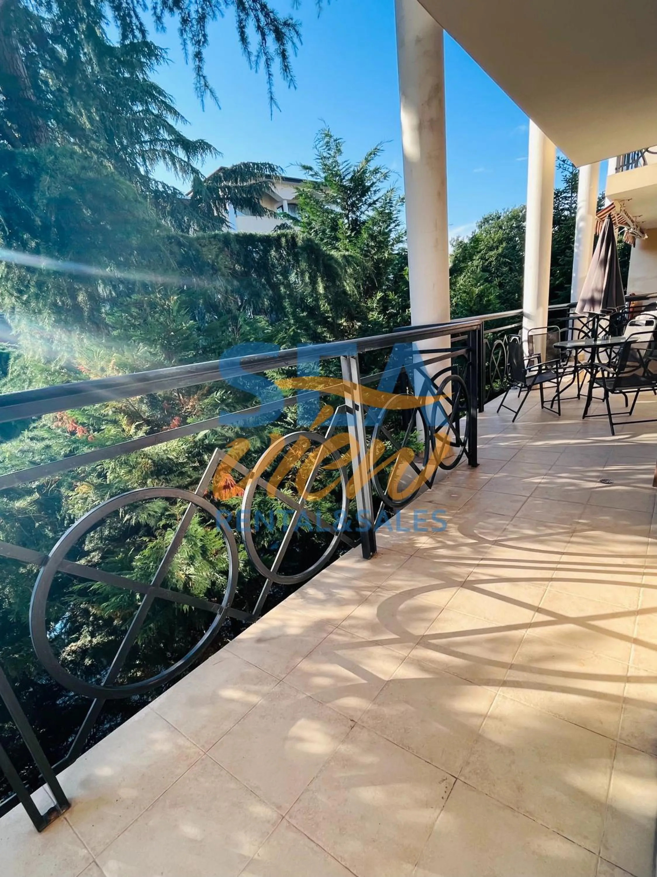 Balcony/Terrace in Sea View Rental Iglika Apartments