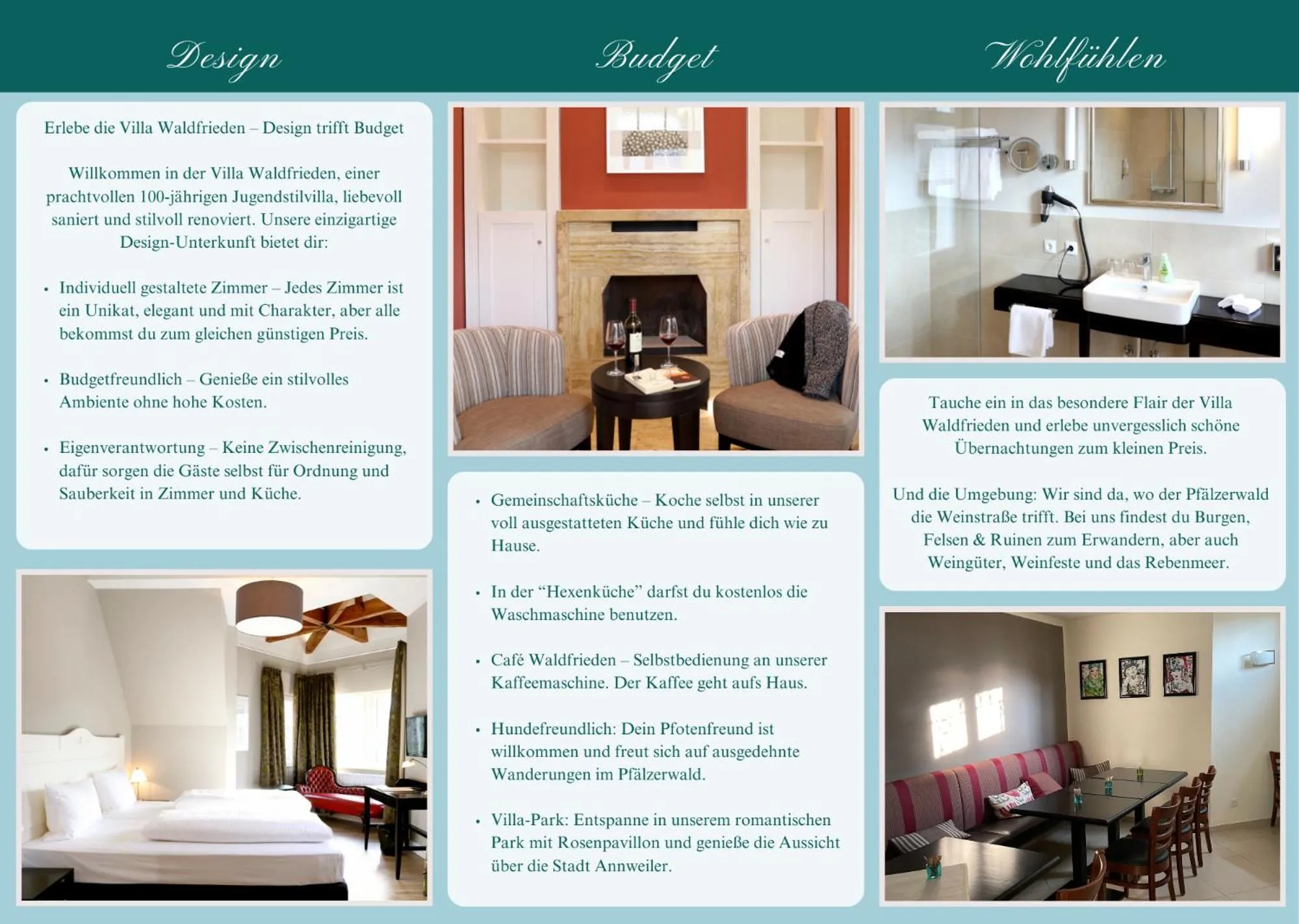 Villa Waldfrieden - Design trifft Budget