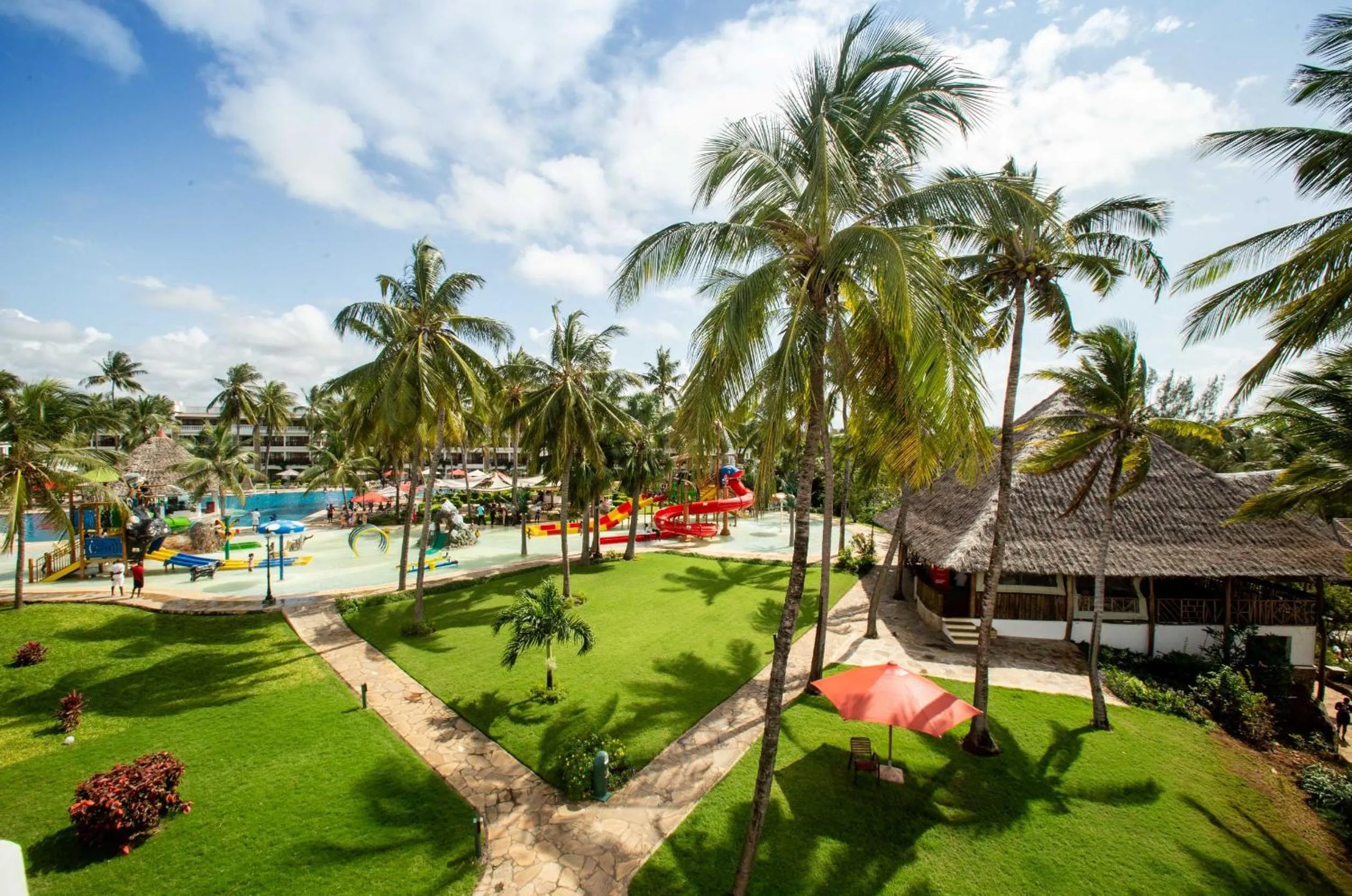 Aqua park in PrideInn Paradise Beach Resort & Spa Mombasa