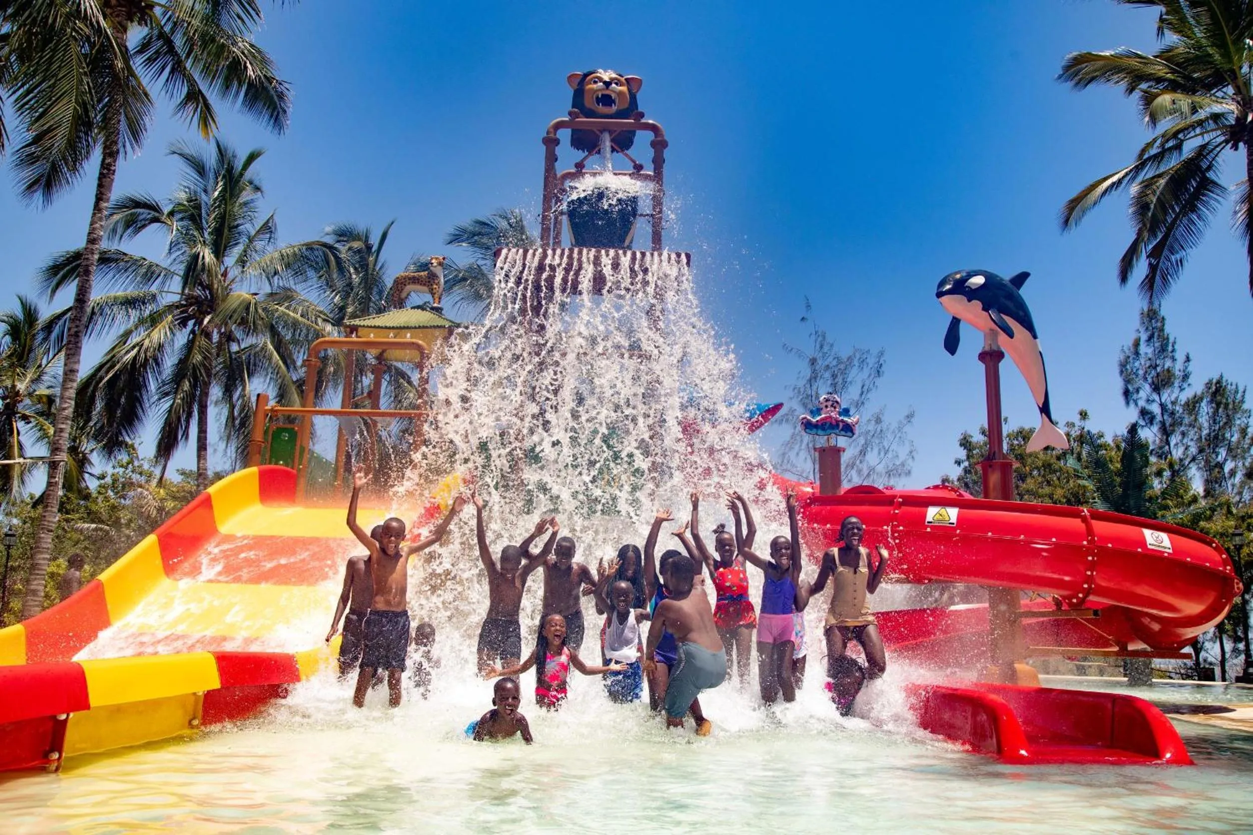 Aqua park in PrideInn Paradise Beach Resort & Spa Mombasa