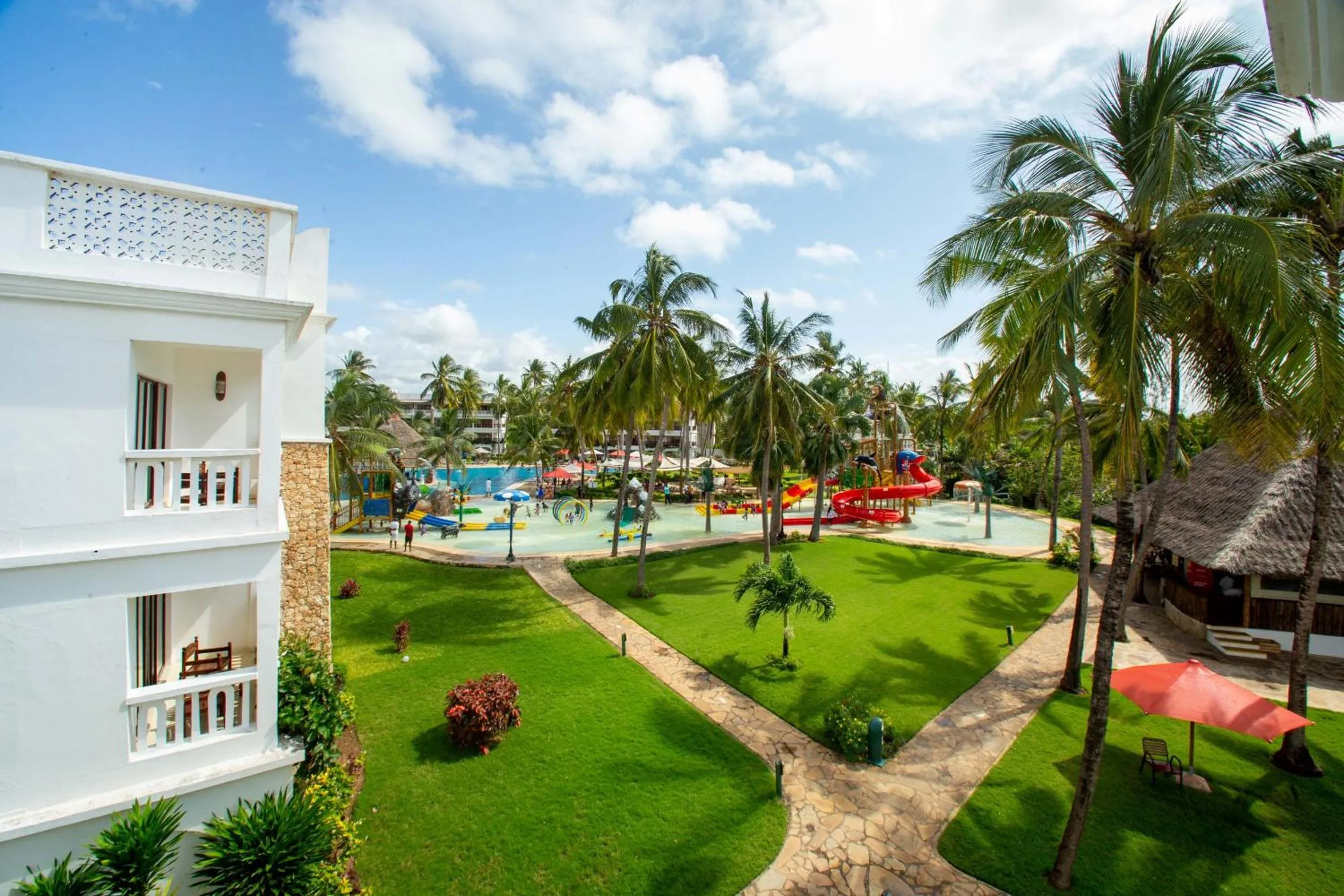 Aqua park in PrideInn Paradise Beach Resort & Spa Mombasa