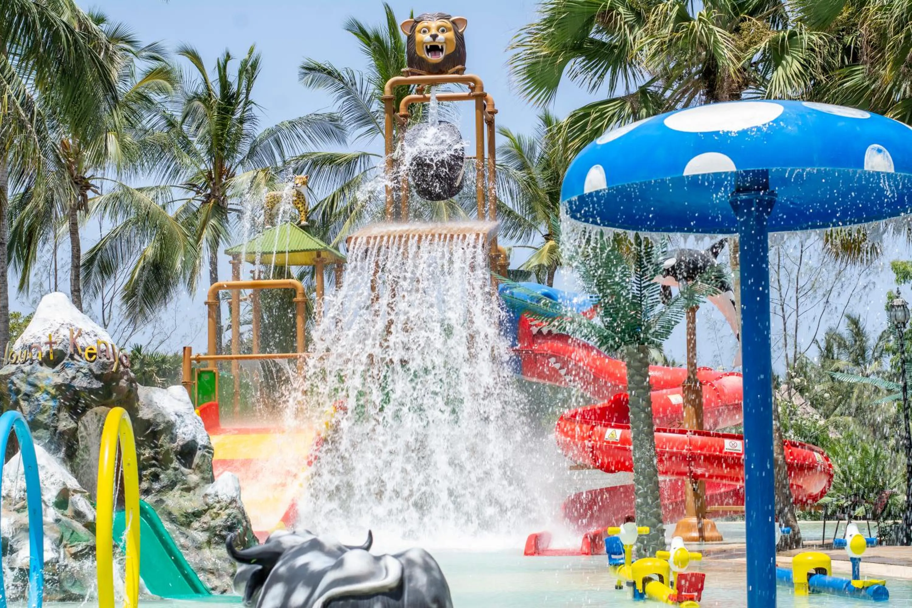 Aqua park in PrideInn Paradise Beach Resort & Spa Mombasa