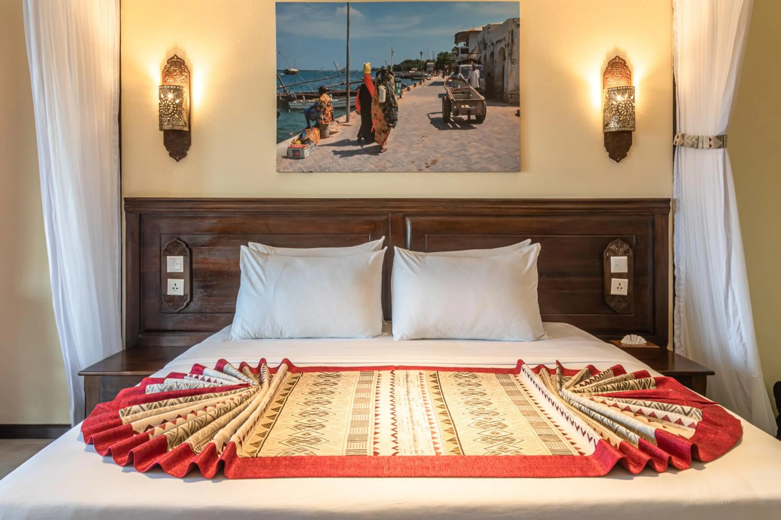 Bed in PrideInn Paradise Beach Resort & Spa Mombasa