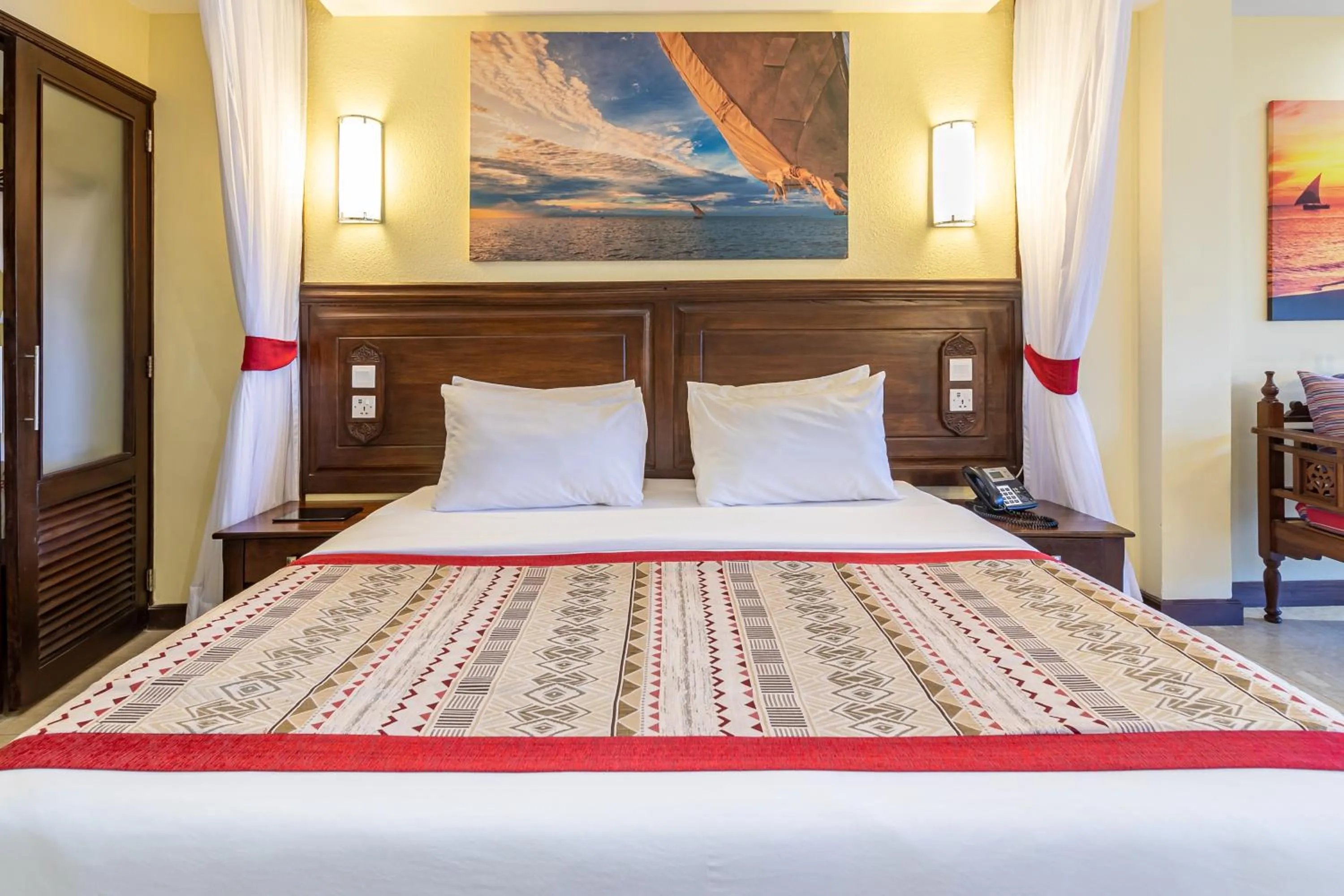 Bed in PrideInn Paradise Beach Resort & Spa Mombasa