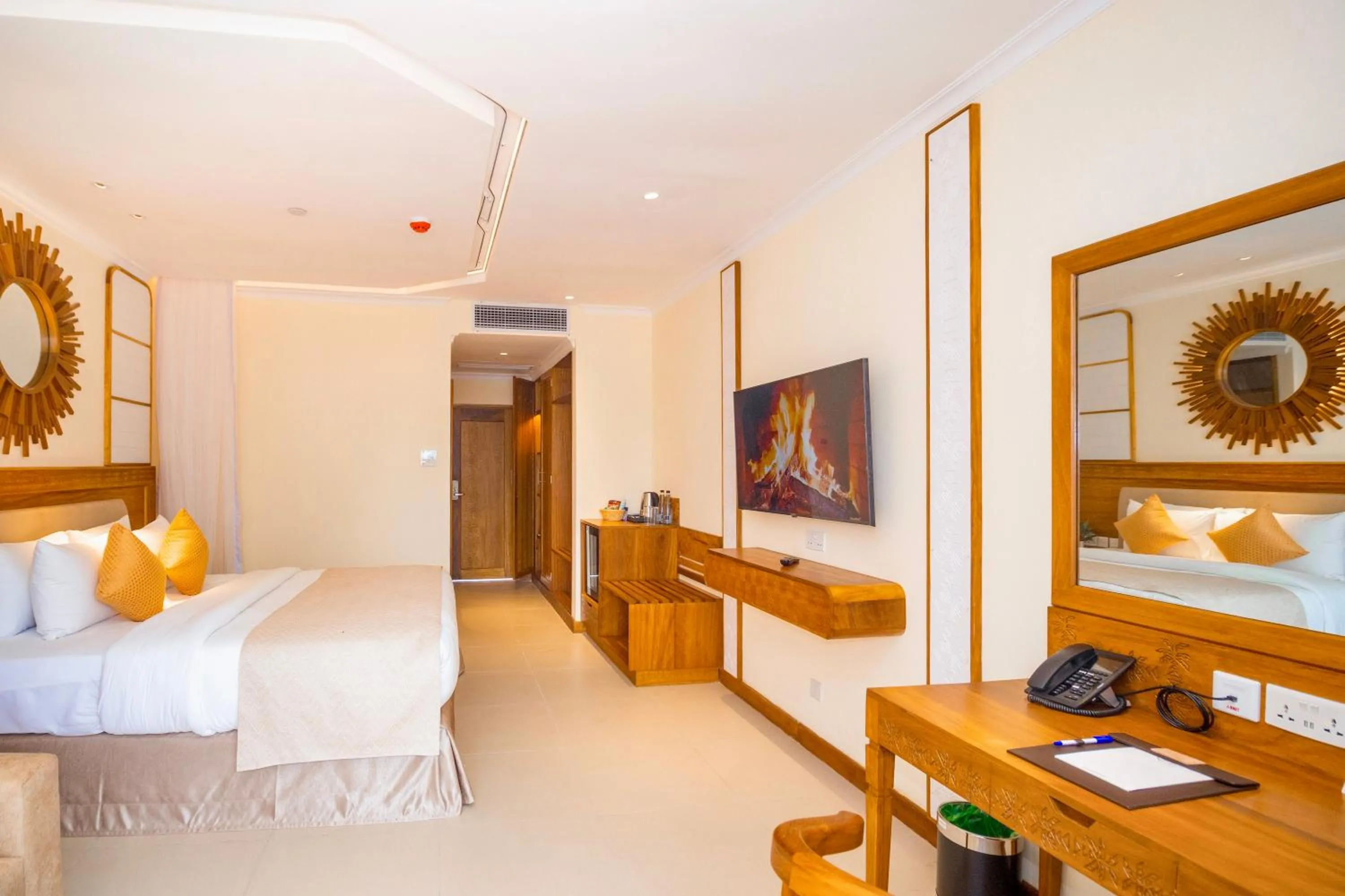 Bed in PrideInn Paradise Beach Resort & Spa Mombasa