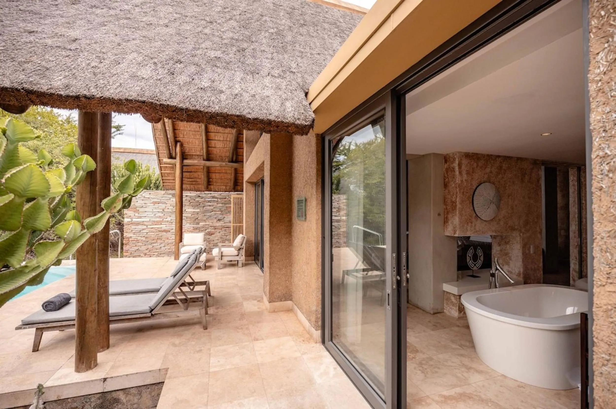 Patio in Kapama Southern Camp